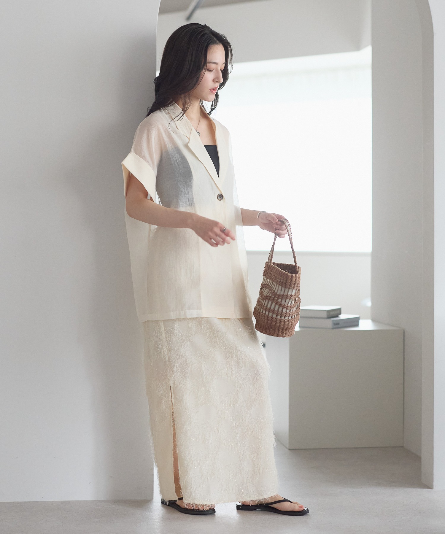 model：161cm 着用サイズ：FREE