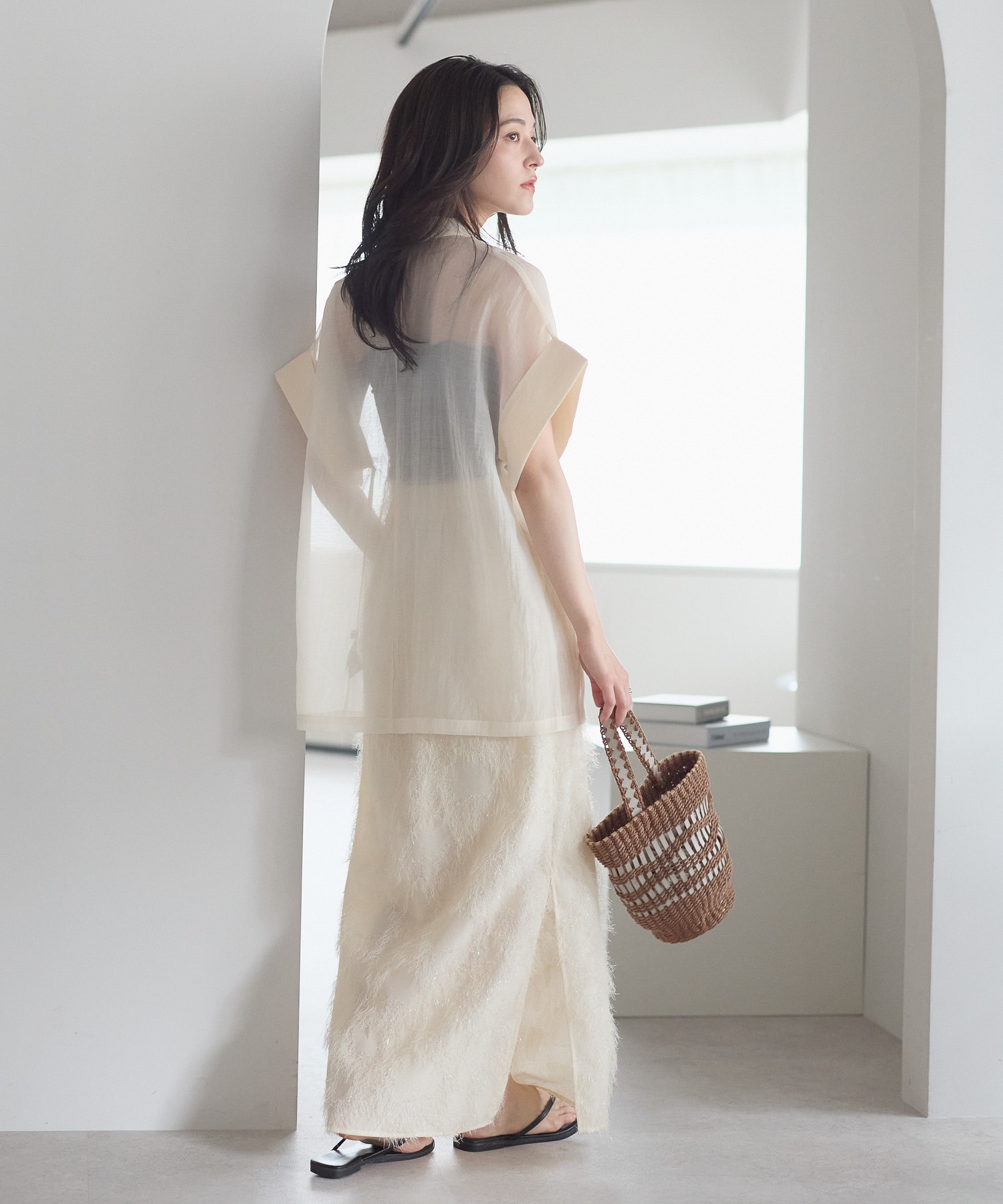 model：161cm 着用サイズ：FREE