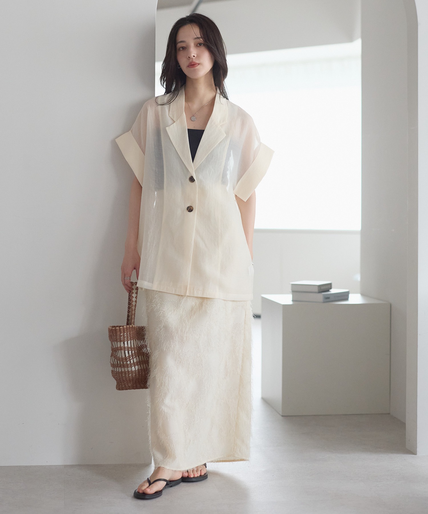 model：161cm 着用サイズ：FREE
