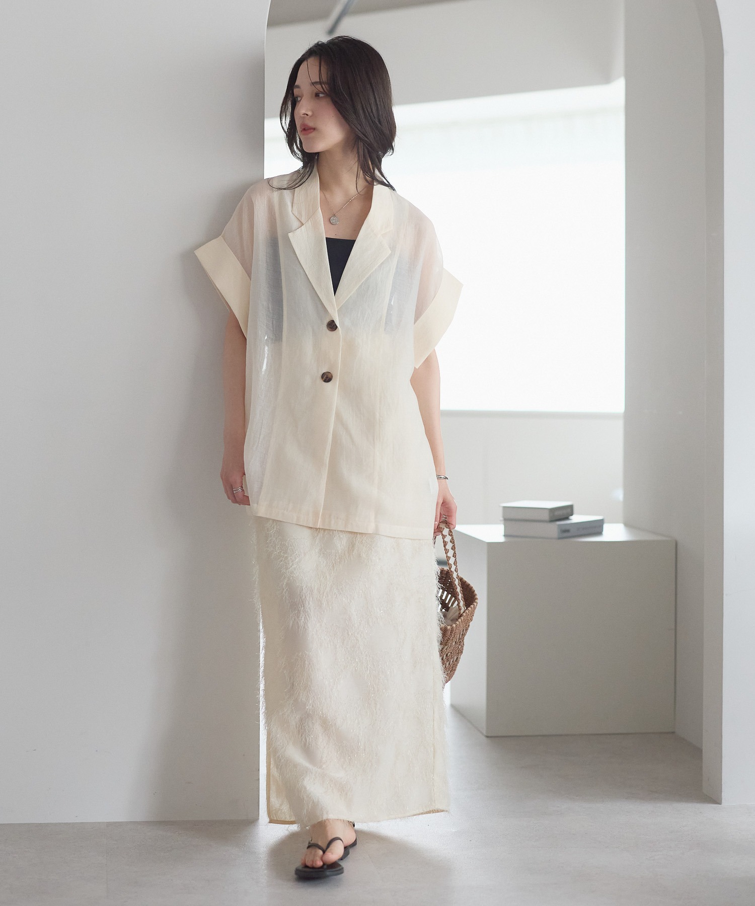 model：161cm 着用サイズ：FREE