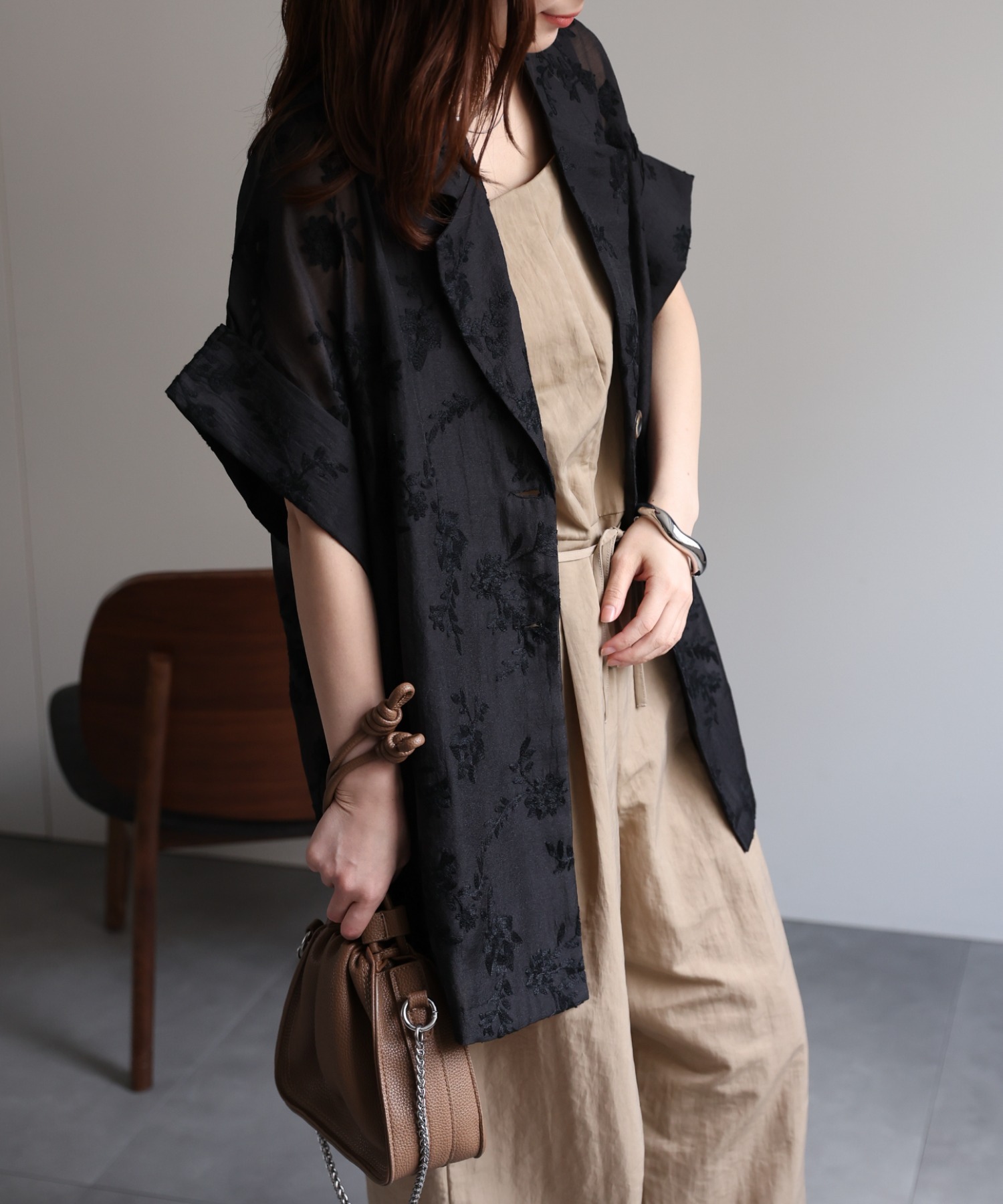 model：156cm　着用サイズ：FREE