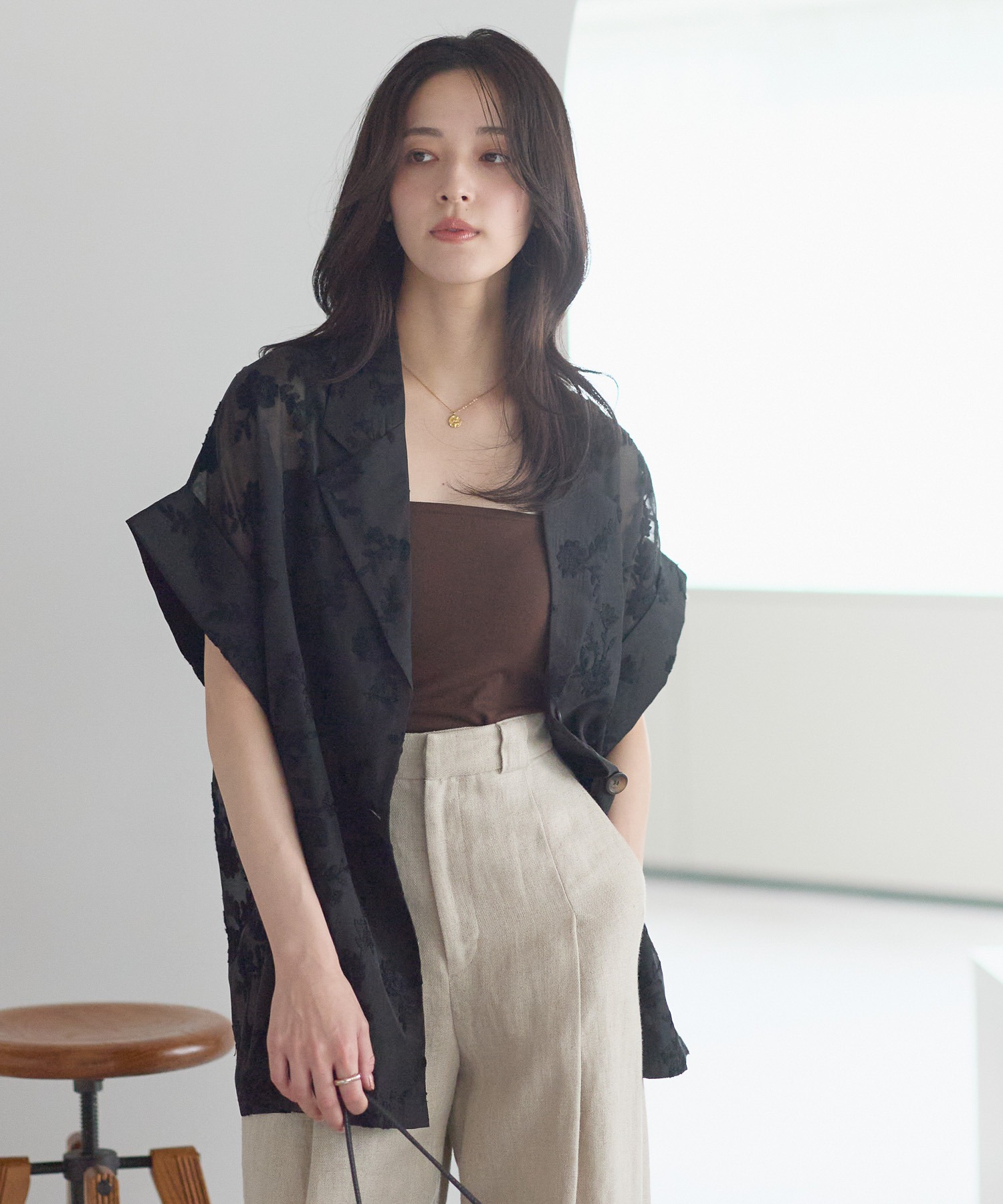 model：161cm 着用サイズ：FREE