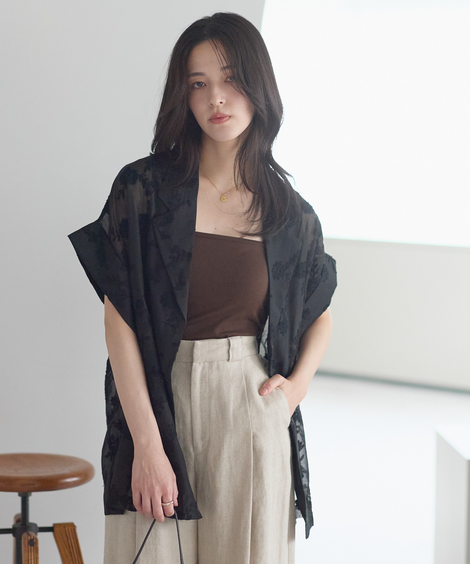 model：161cm 着用サイズ：FREE