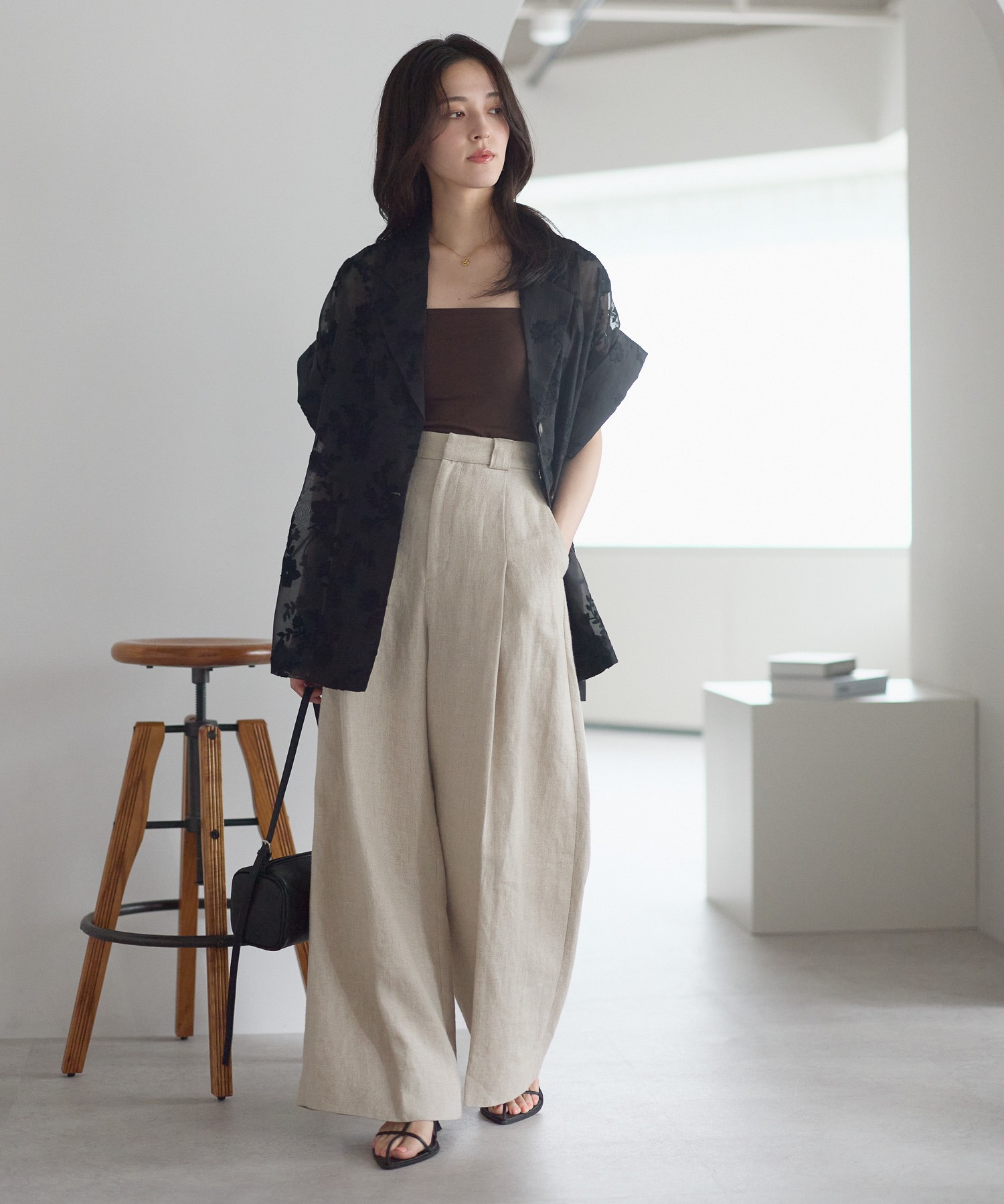 model：161cm 着用サイズ：FREE