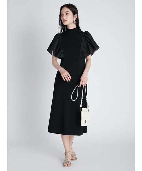 メイルオーダー フリルaラインニットワンピース