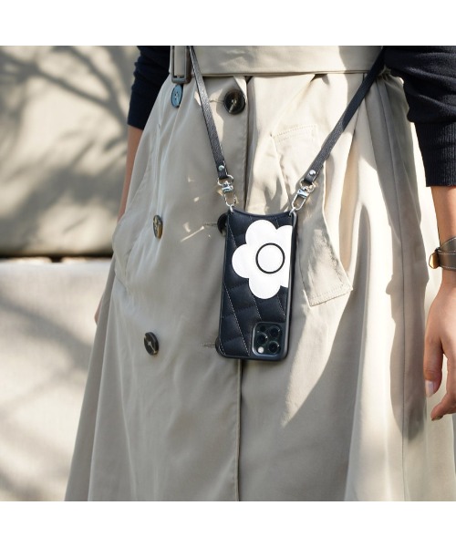 MARY QUANTiPhone12 12Pro用 IP12-MQ05 DAISY PACH Sling スマホショルダー Case IP12-MQ0  QUILT PU