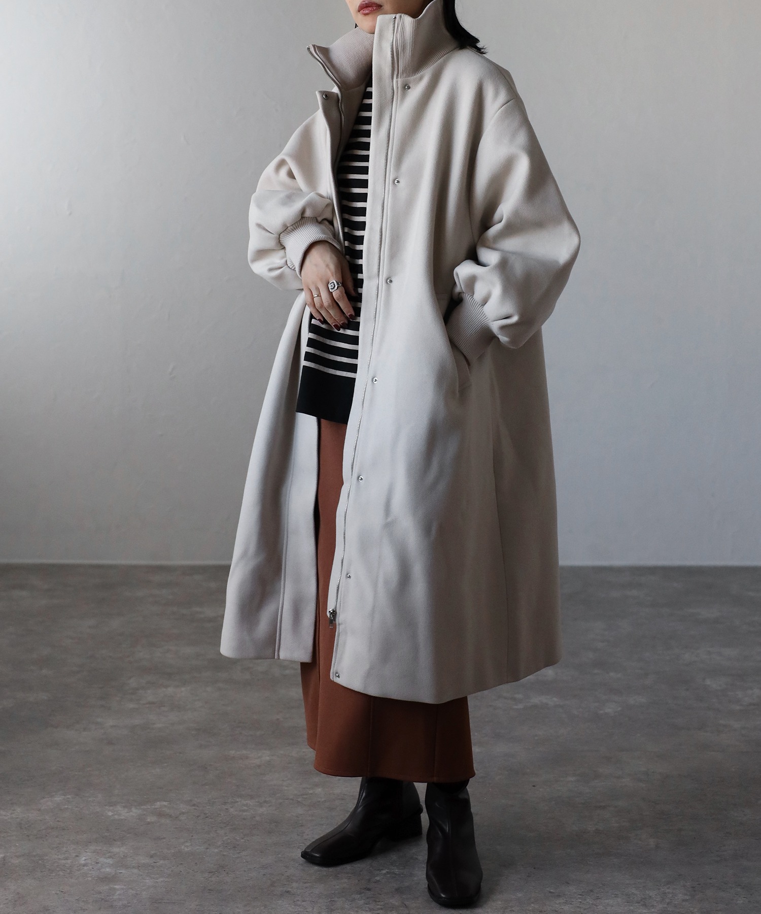 model:162㎝　着用サイズ:FREE