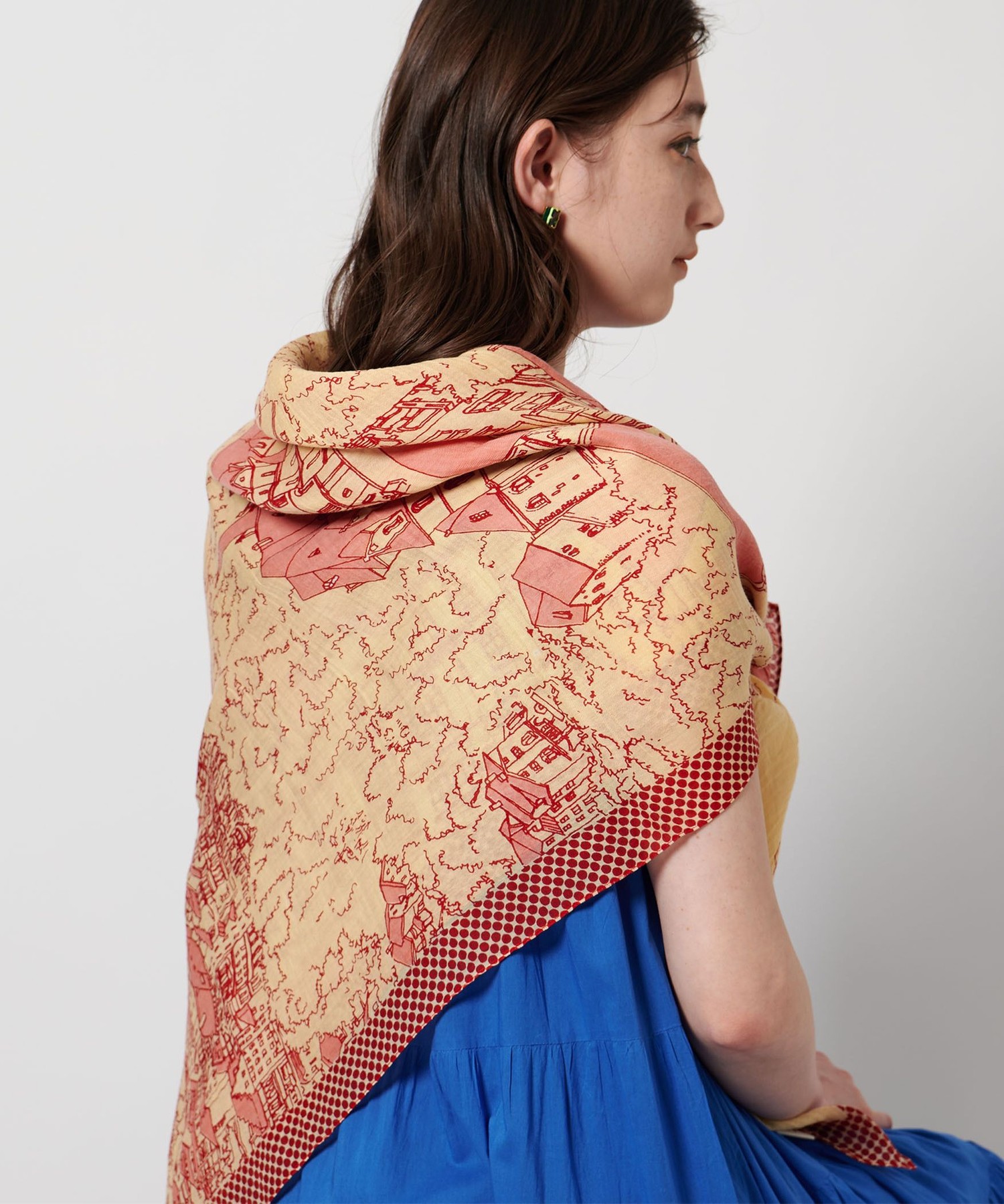 一部別注】＜manipuri＞C/SI スカーフ 25SS