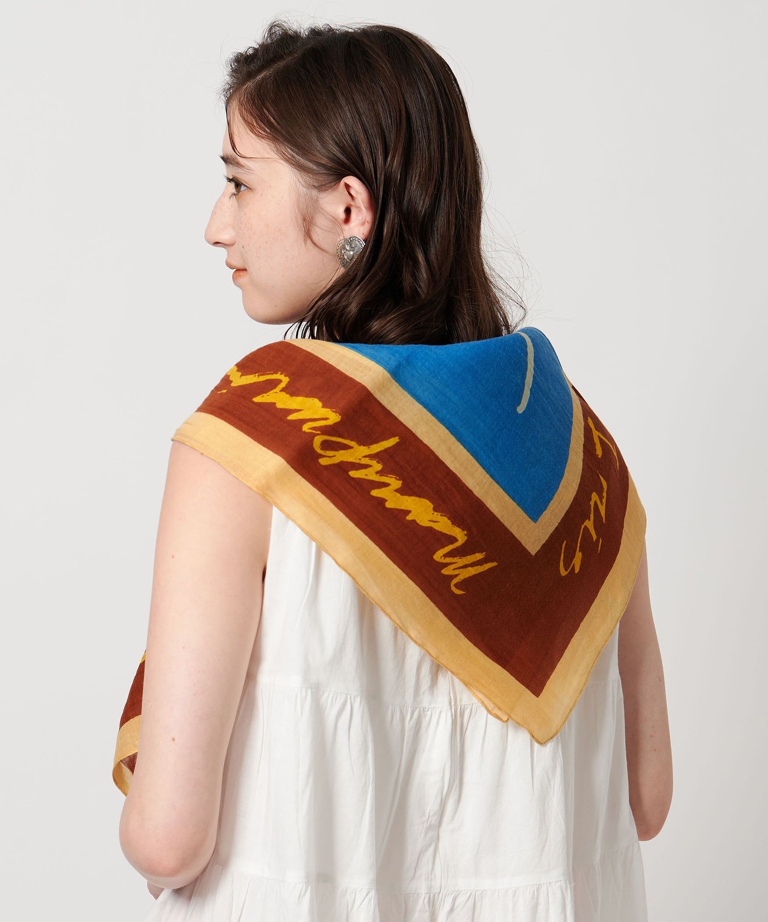 新品＜manipuri＞C/SI スカーフ 25SS 一部別注】＜manipuri＞C/SI スカーフ 25SS