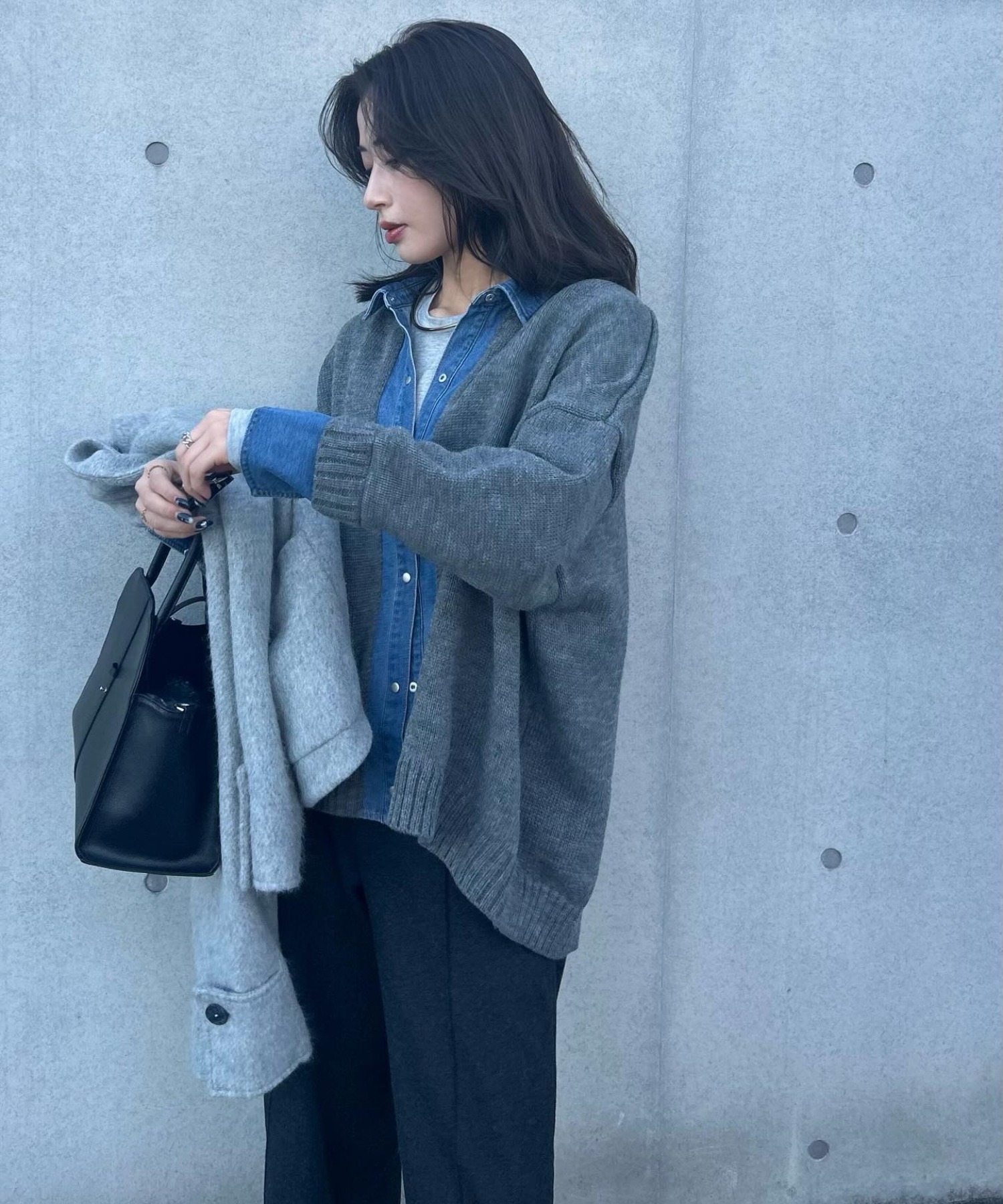 model：H163 着用サイズ：FREE
