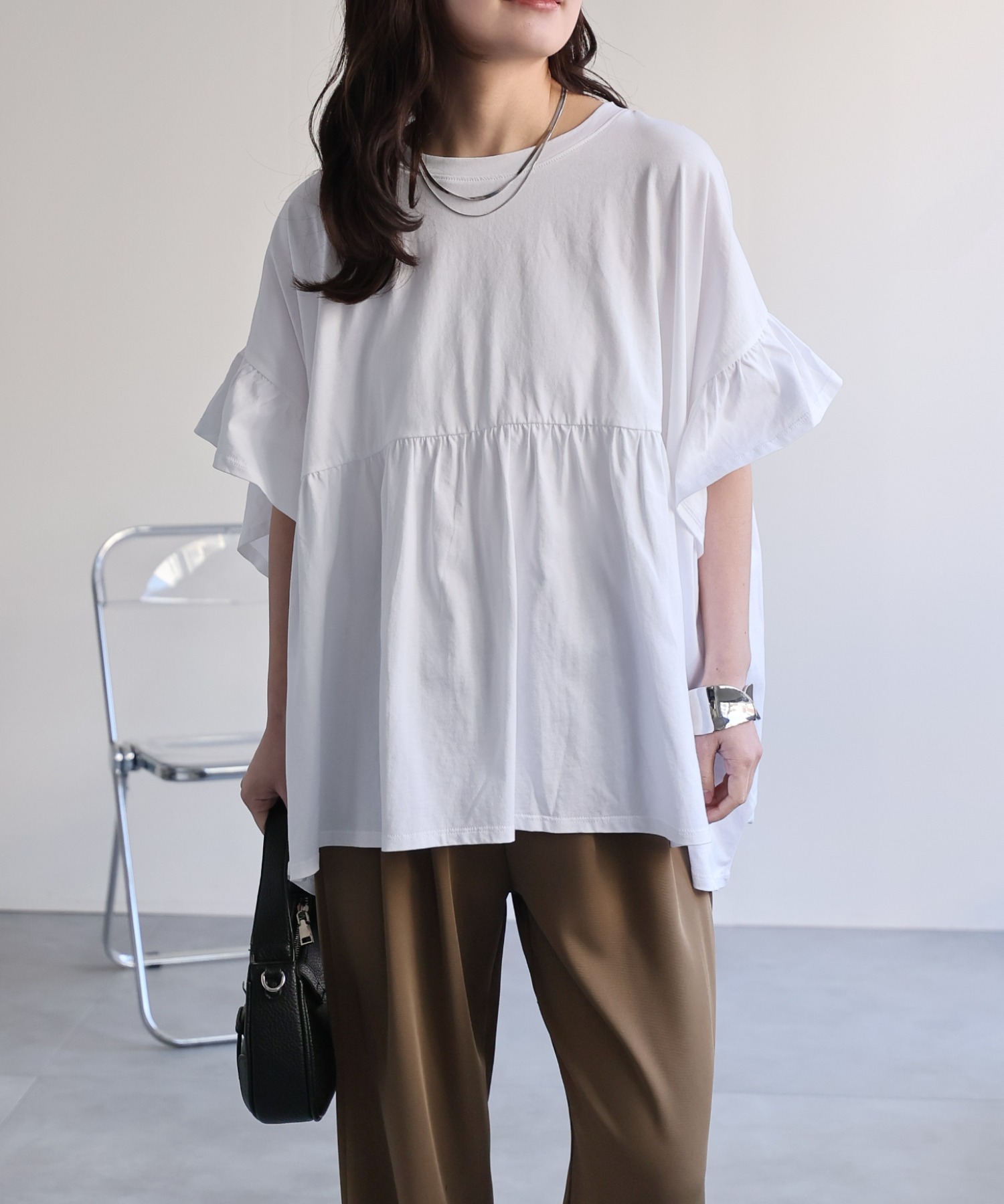 model：156cm 着用サイズ：FREE