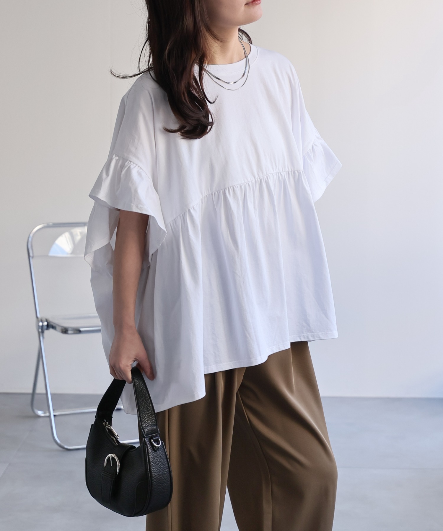 model：156cm 着用サイズ：FREE