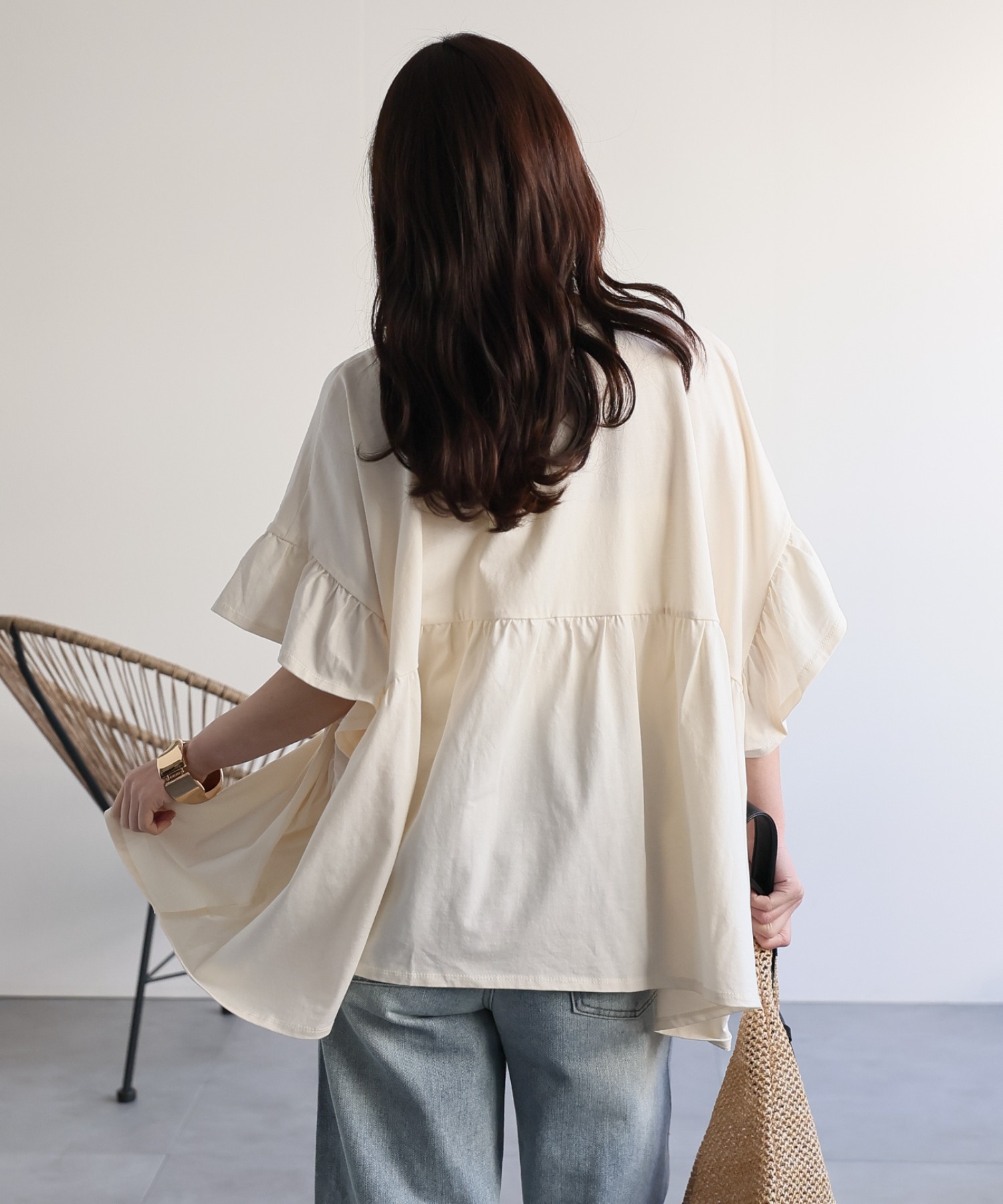 model：156cm 着用サイズ：FREE