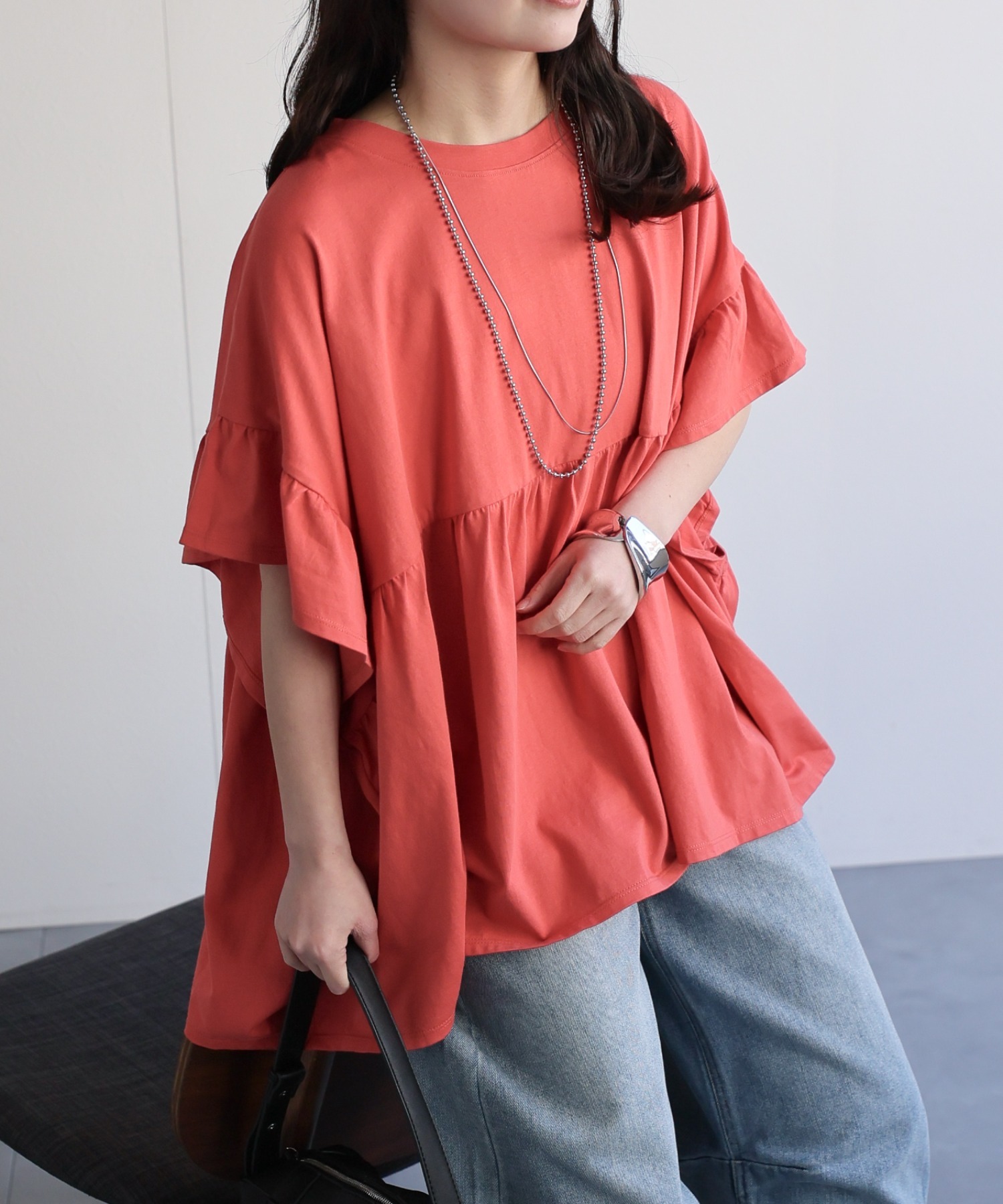 model：156cm 着用サイズ：FREE