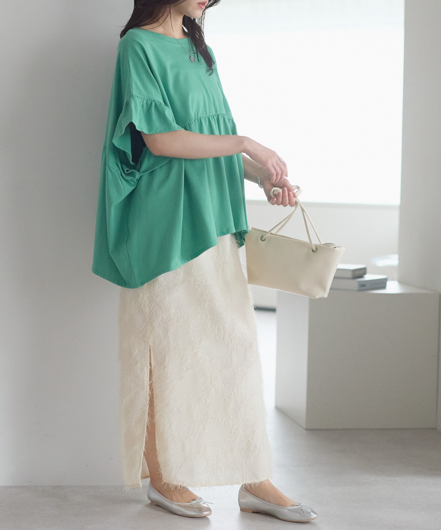 model：161cm 着用サイズ：FREE