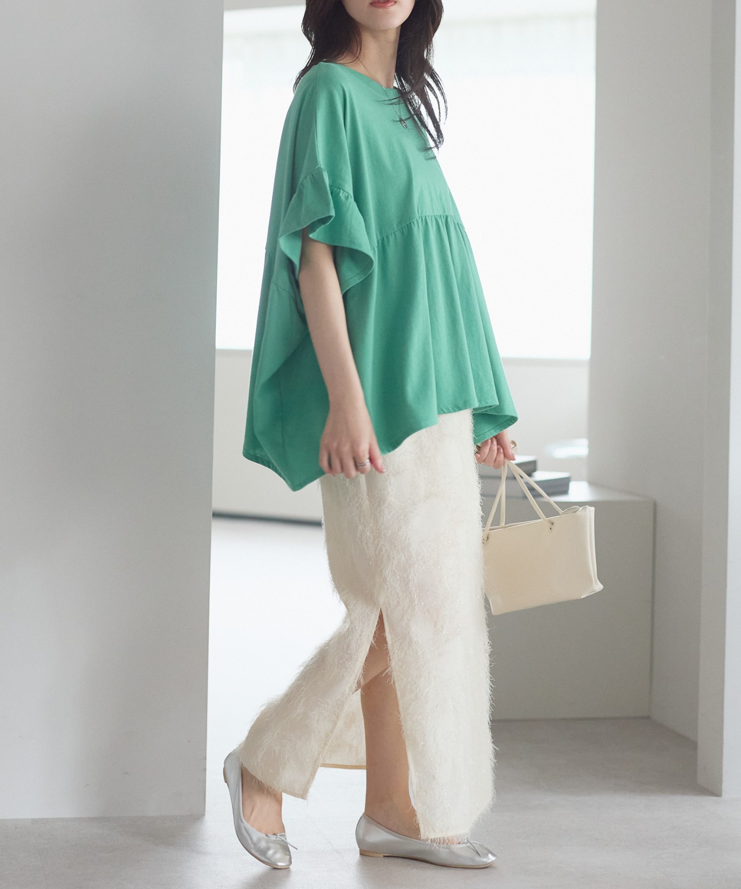 model：161cm 着用サイズ：FREE