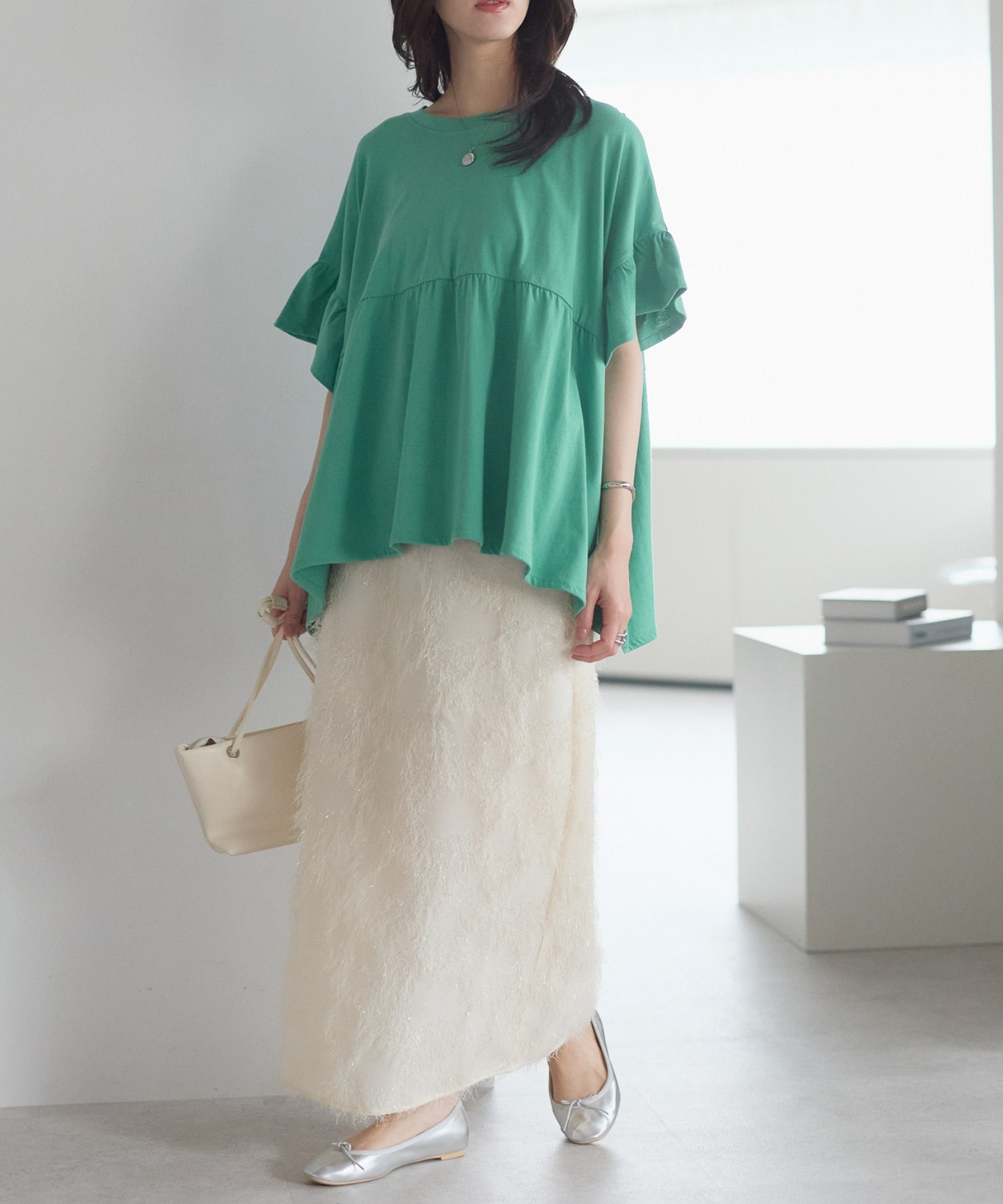 model：161cm 着用サイズ：FREE