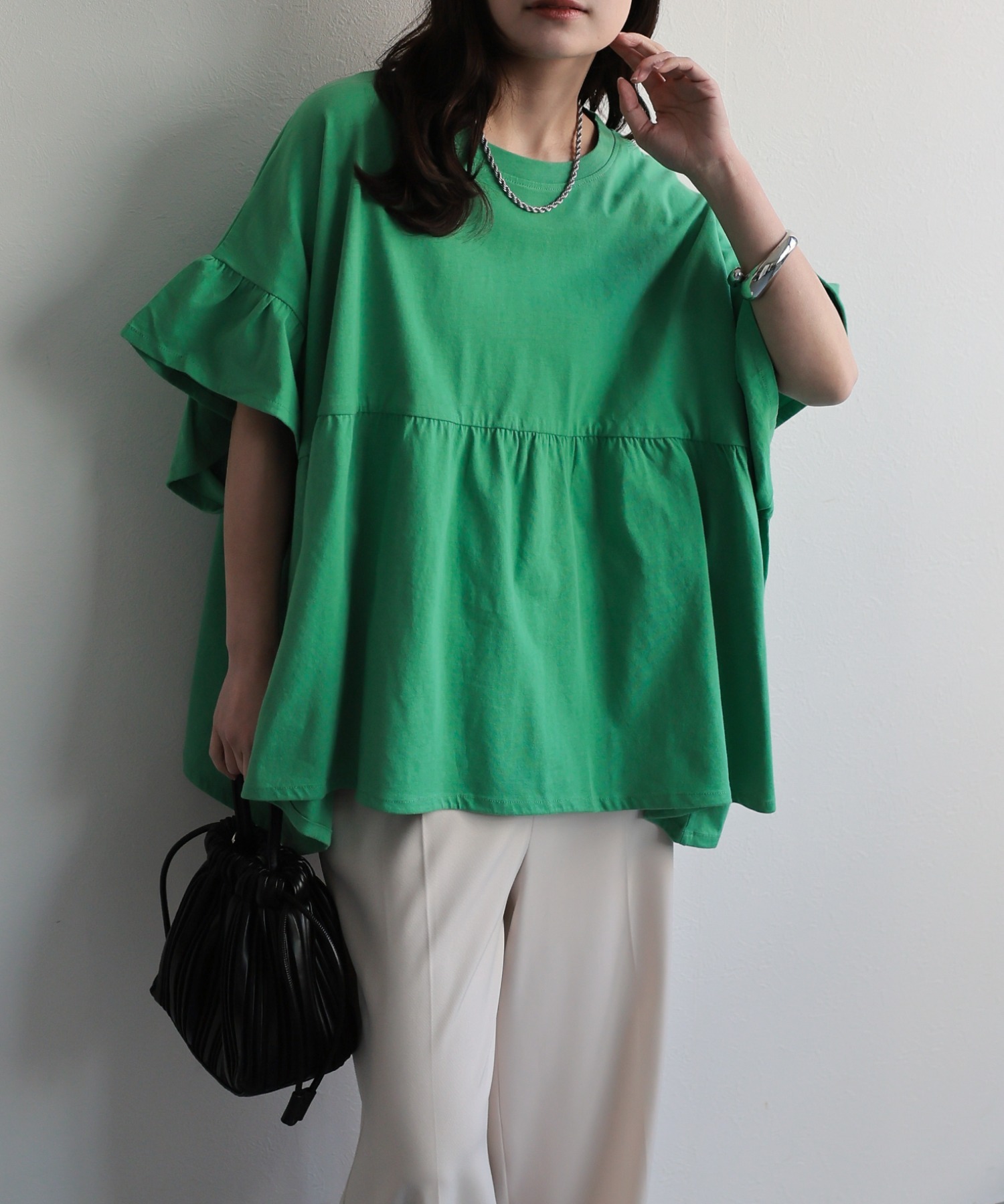 model：156cm 着用サイズ：FREE