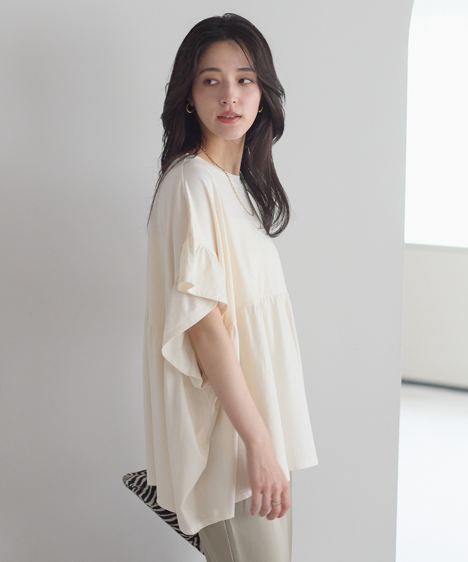 model：161cm 着用サイズ：FREE