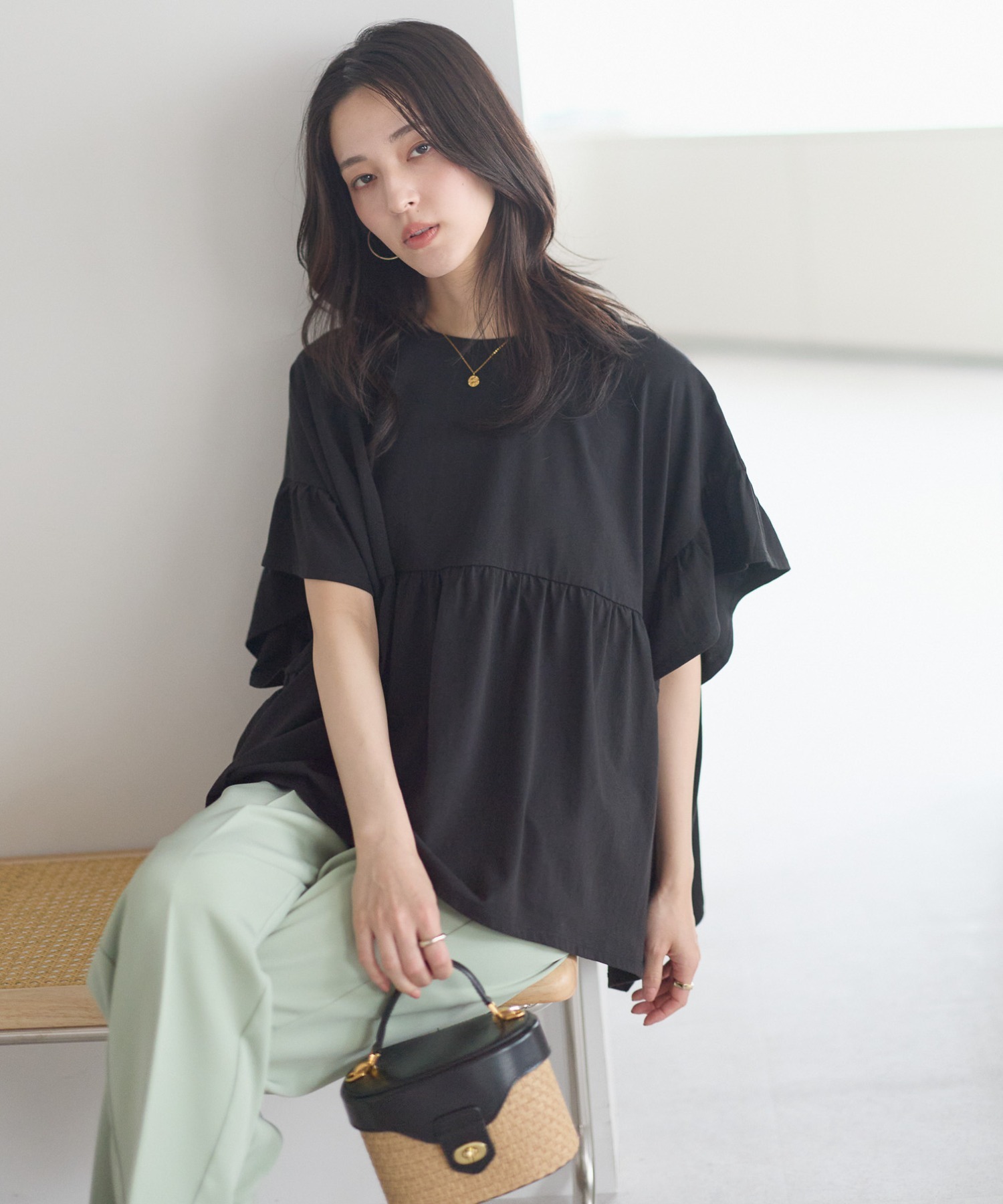 model：161cm 着用サイズ：FREE