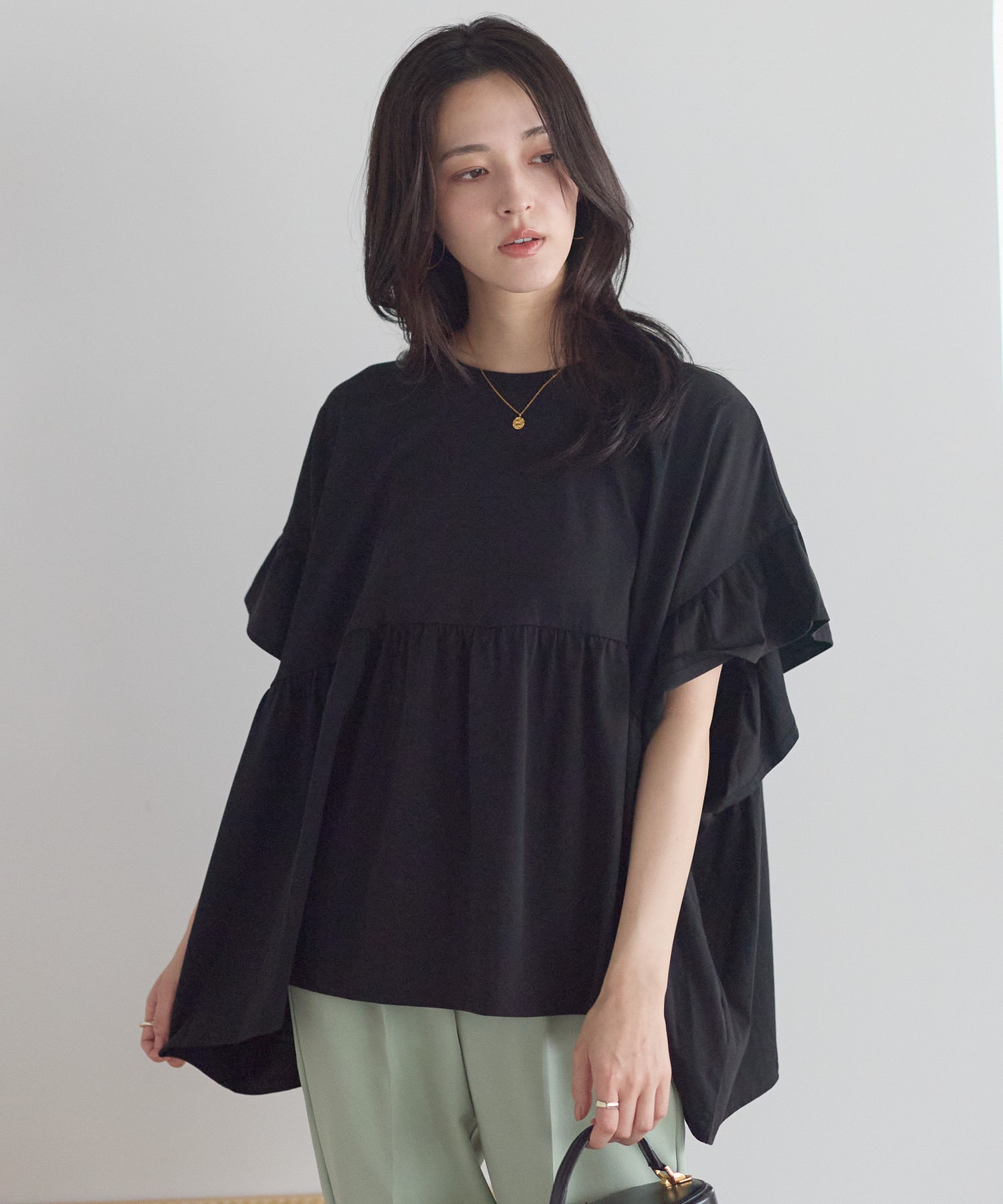 model：161cm 着用サイズ：FREE