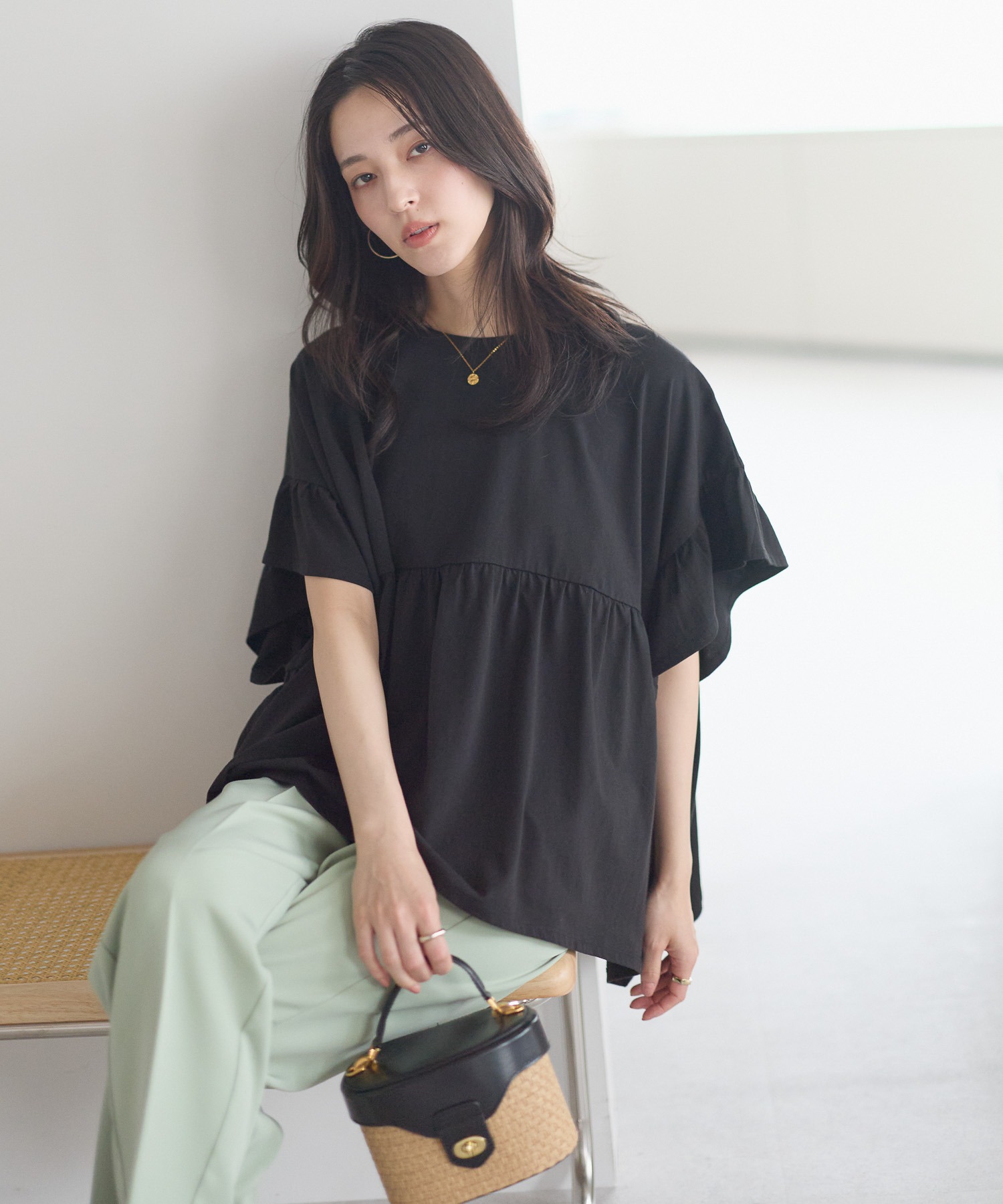 model：161cm 着用サイズ：FREE