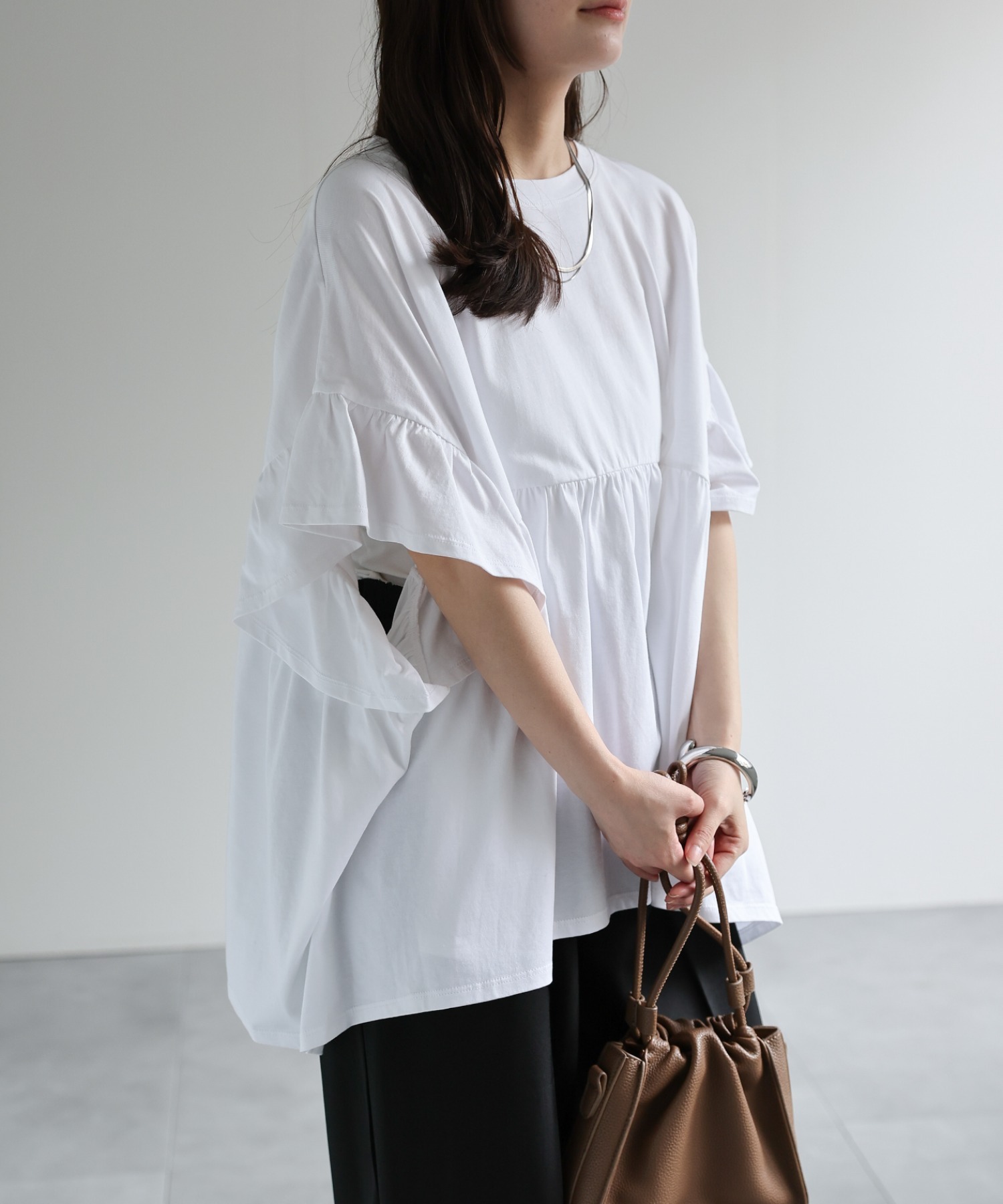 model：156cm 着用サイズ：FREE