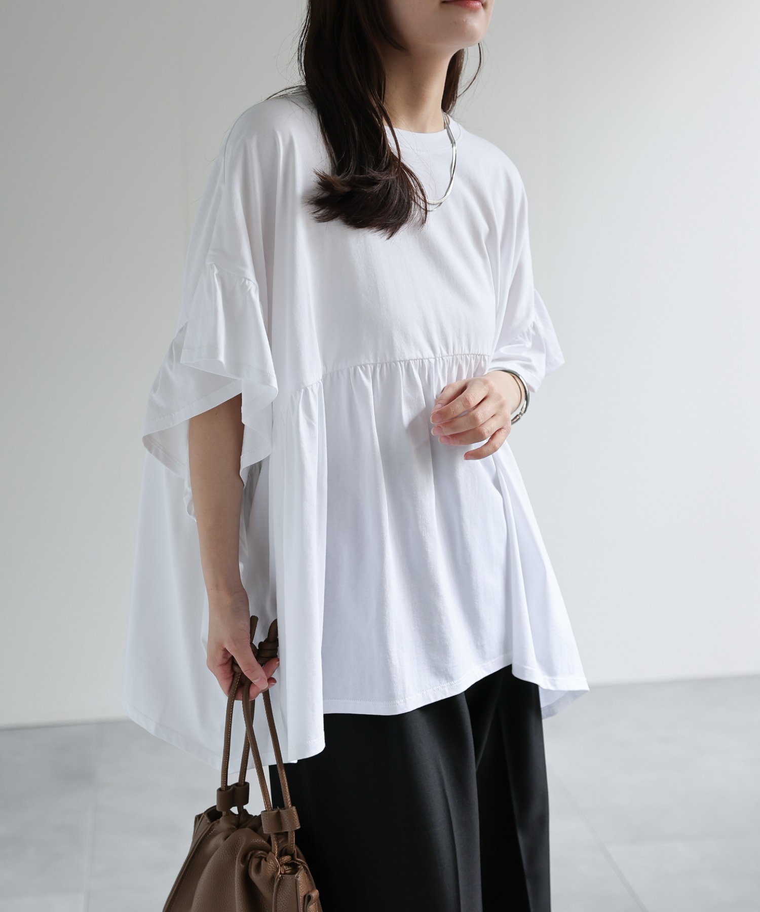 model：156cm 着用サイズ：FREE