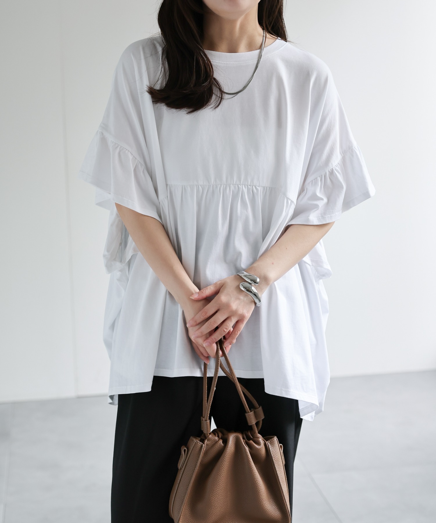 model：156cm 着用サイズ：FREE