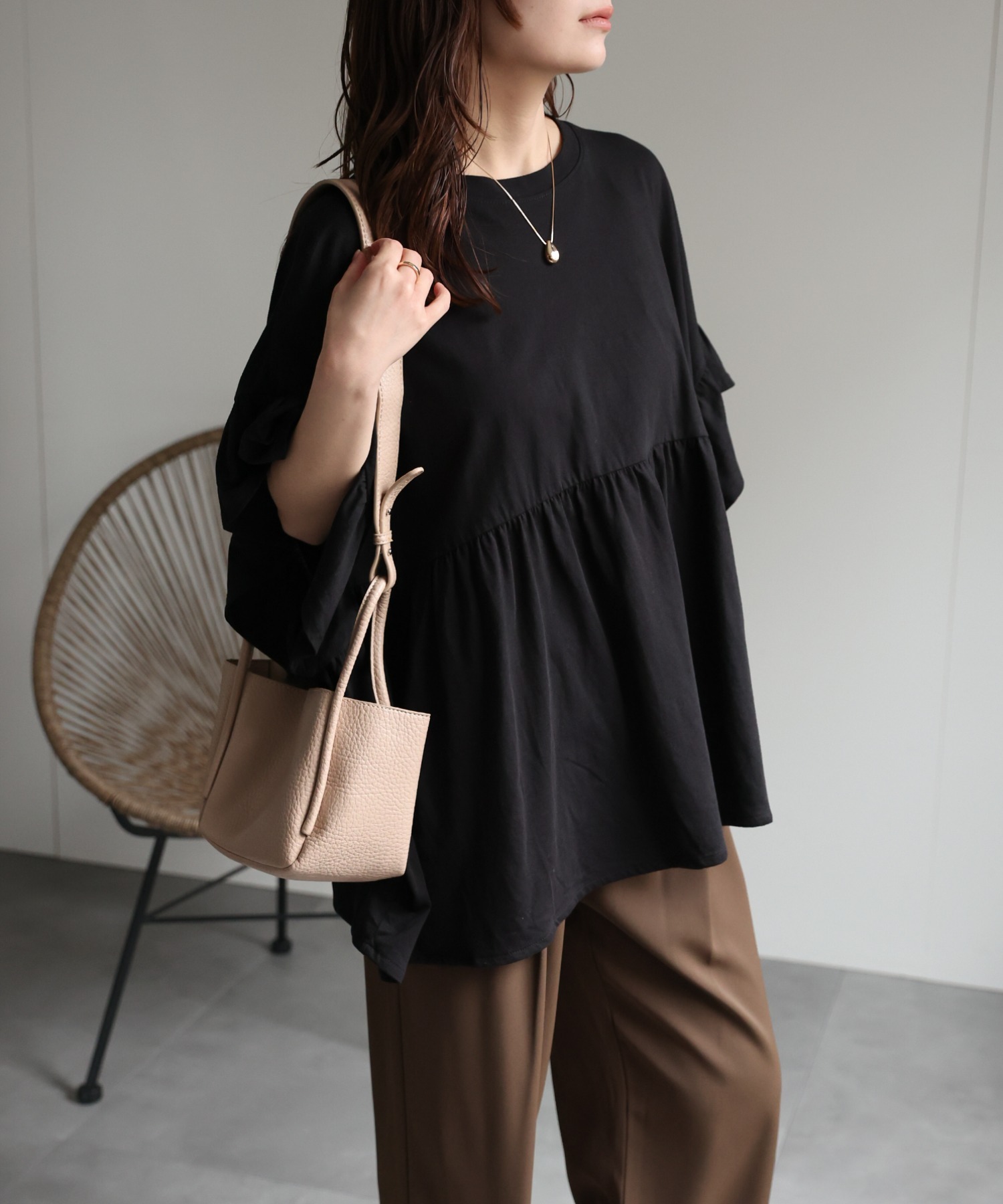model：156cm 着用サイズ：FREE