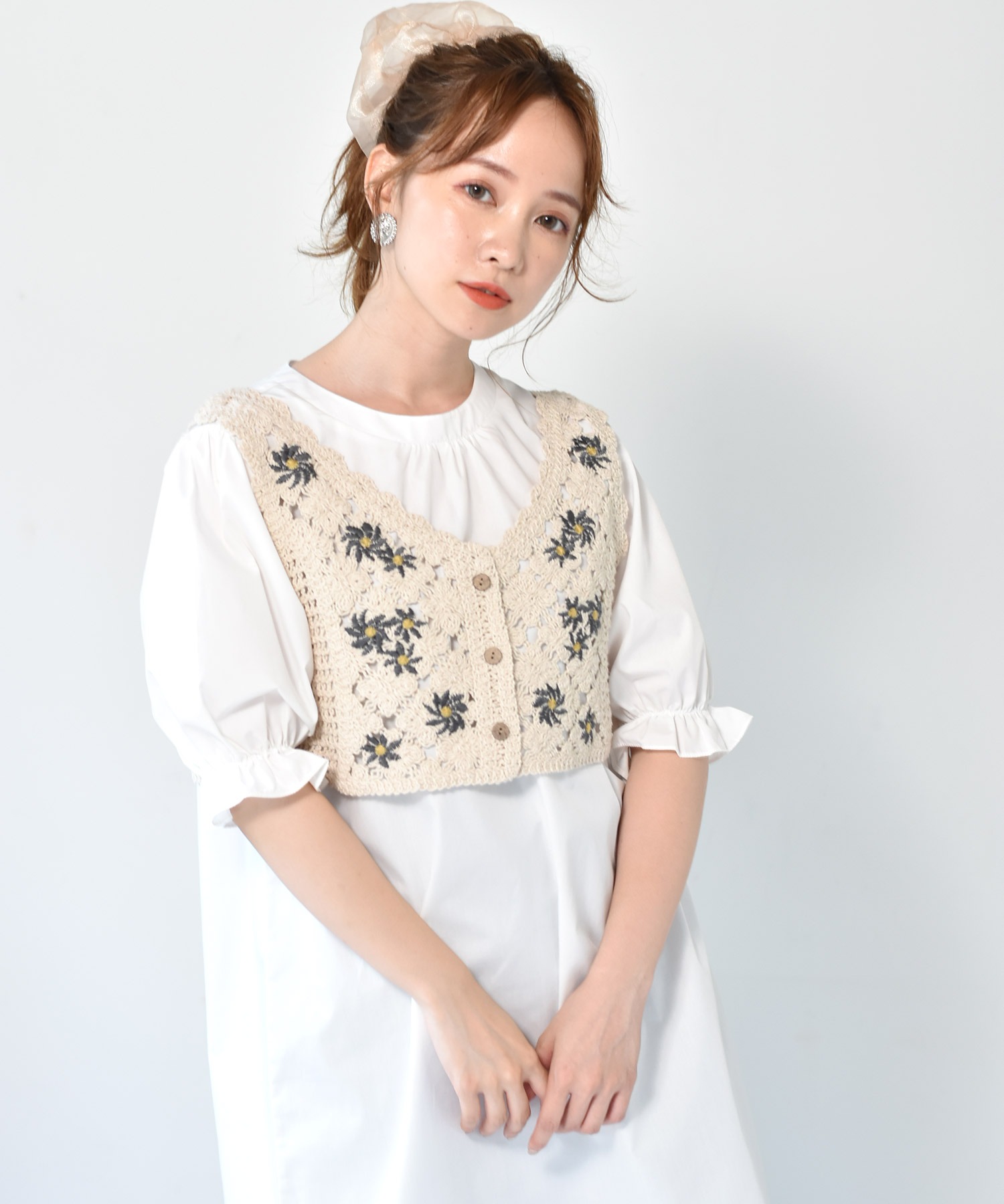 セットアイテム 花刺繍ビスチェ付ワンピース Ems Excite Retro Girl Online Store レトロガールオンラインストア