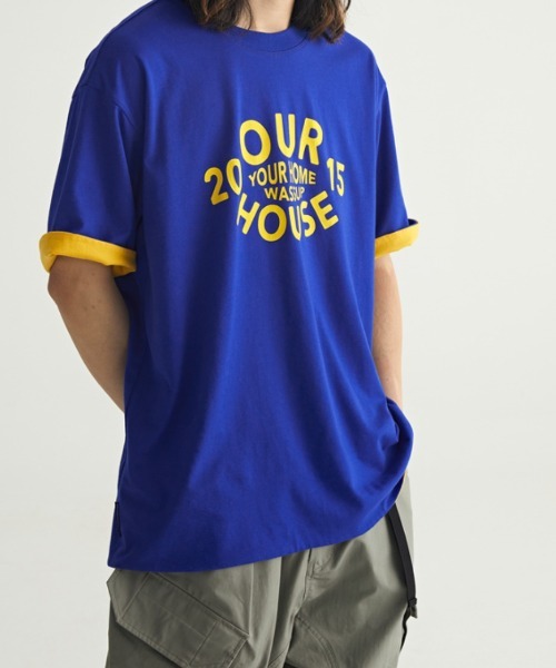 A'GEM/9 × .kom『WASSUP/ワズアップ』Our House Tee/アワー