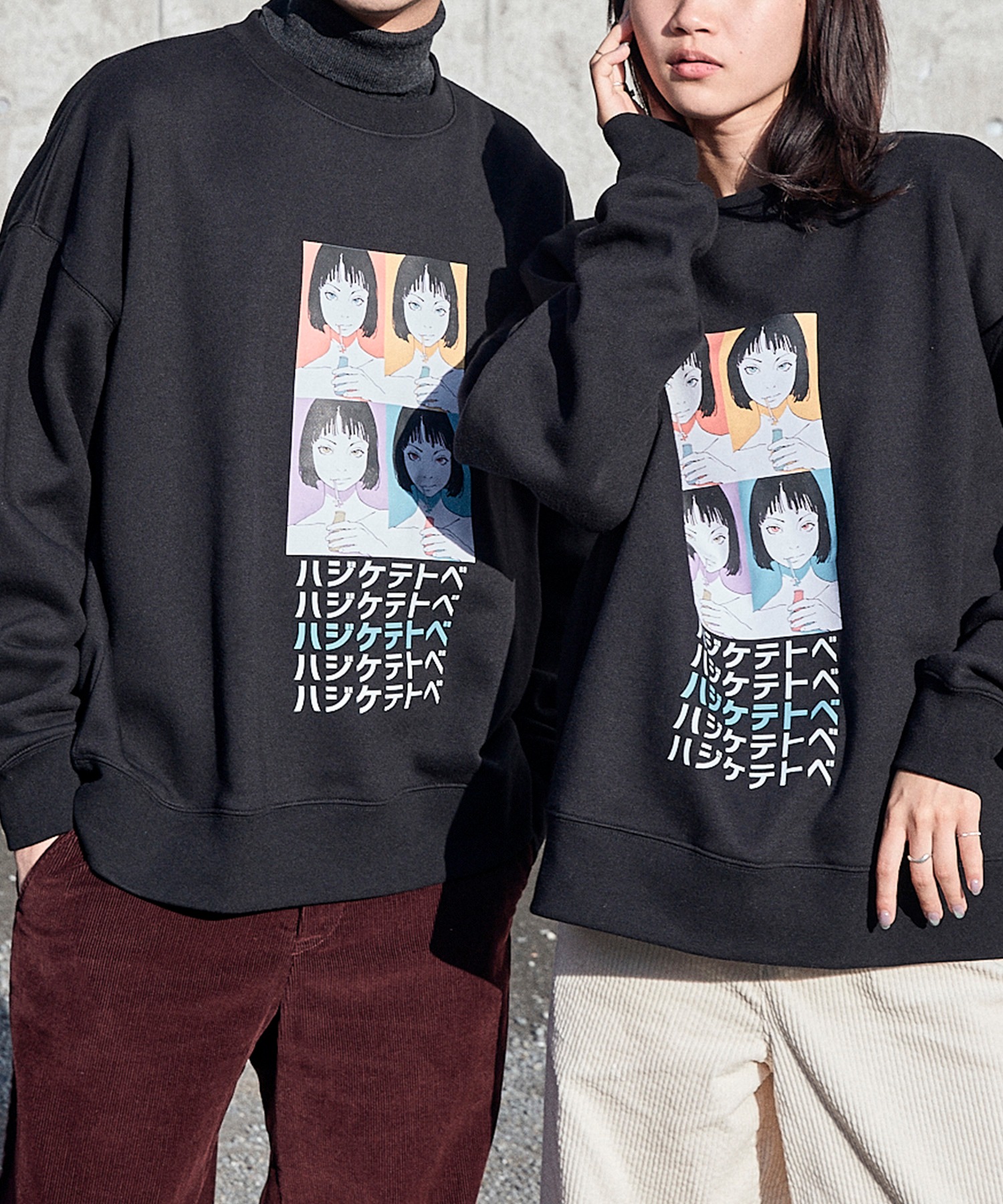 パーカーoverprint over Hoodie Hoodie 古塔つみ パーカー M 