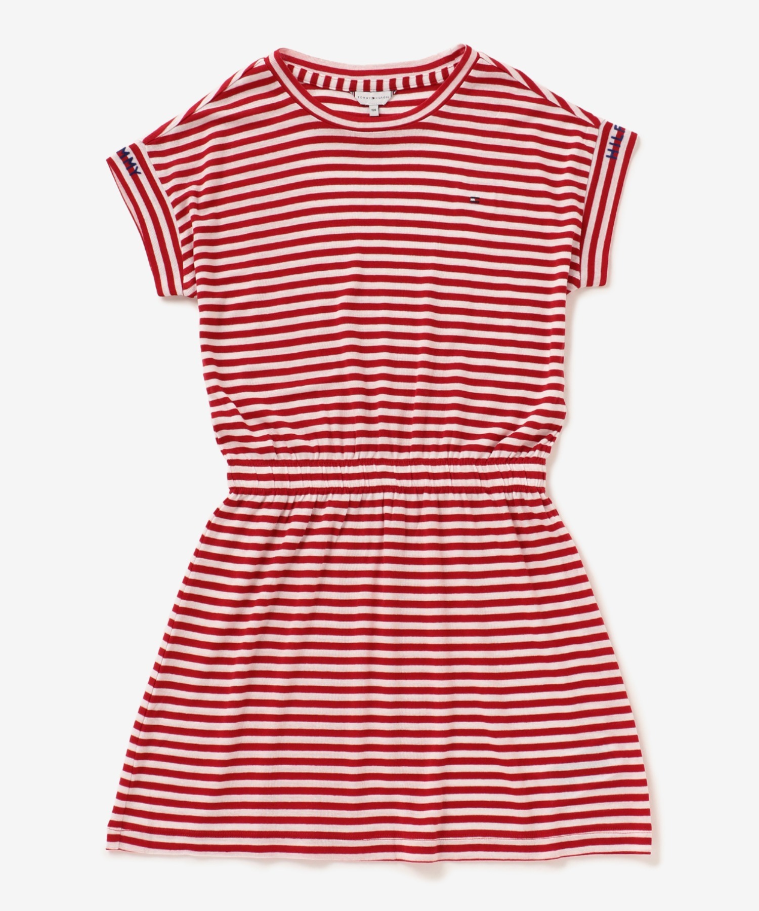 Girls フラッグポイントボーダーワンピース Freshbaazaar Com