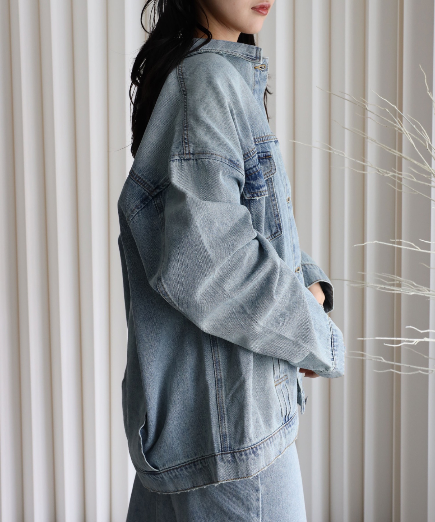 model：164cm. 着用サイズ：Mサイズ