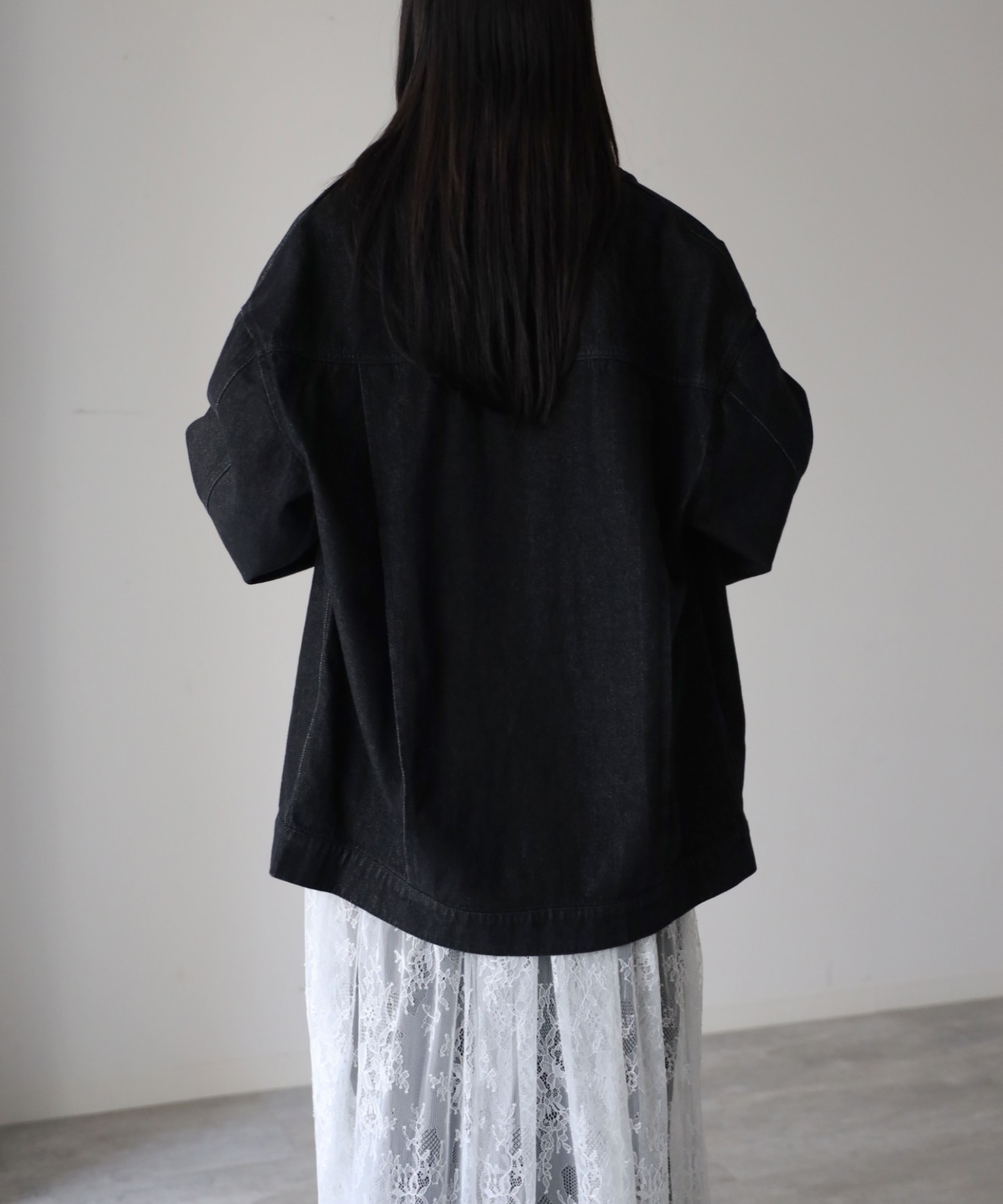 model：164cm. 着用サイズ：Lサイズ
