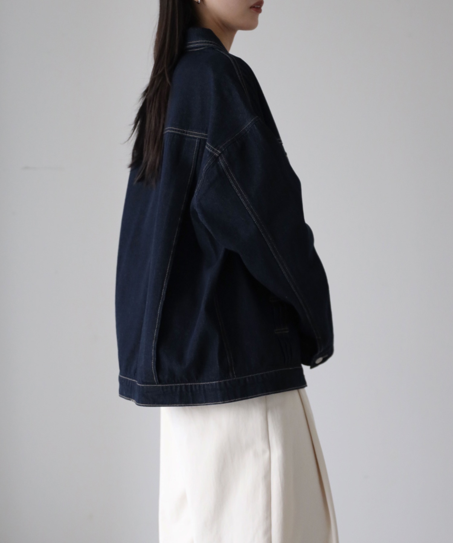 model：164cm. 着用サイズ：Lサイズ