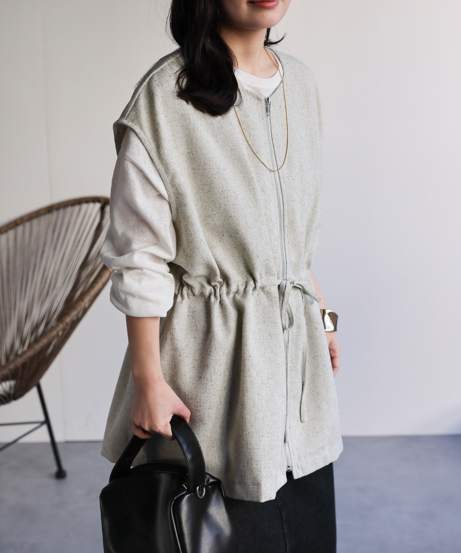 model：156cm 着用サイズ：FREE