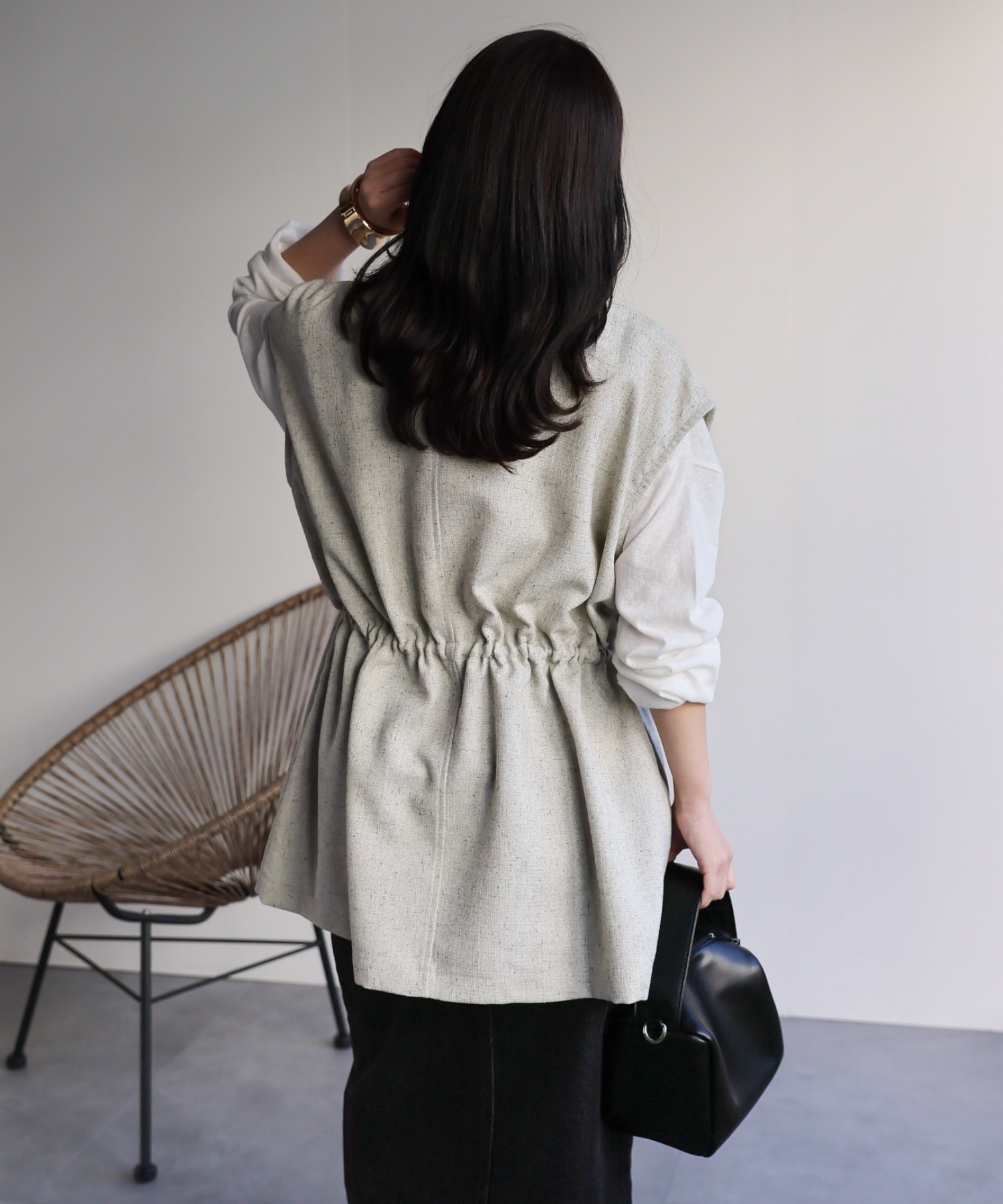 model：156cm 着用サイズ：FREE