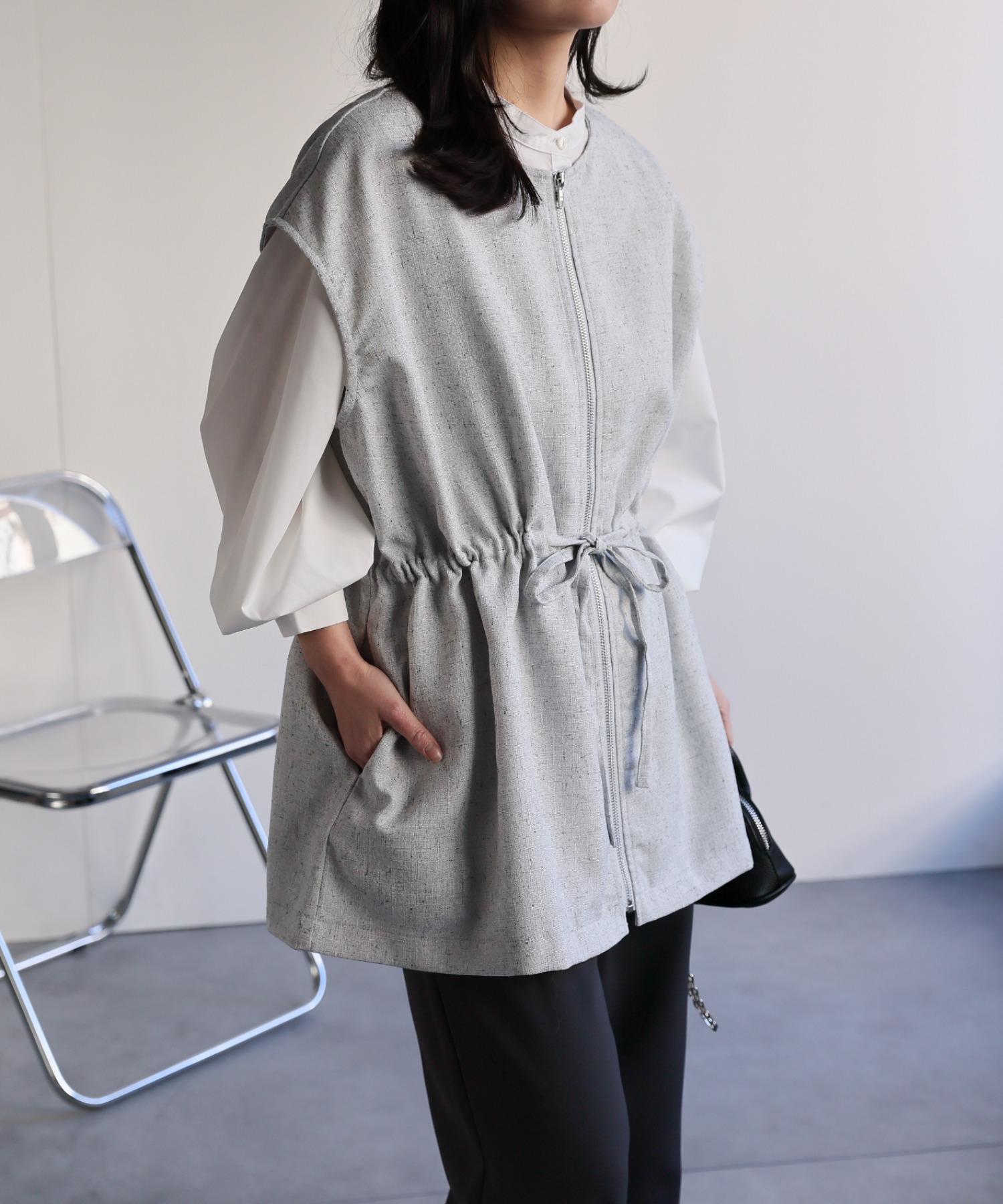 model：156cm 着用サイズ：FREE