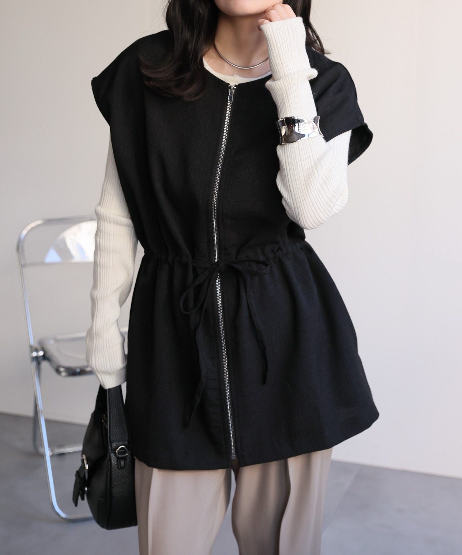 model：156cm 着用サイズ：FREE