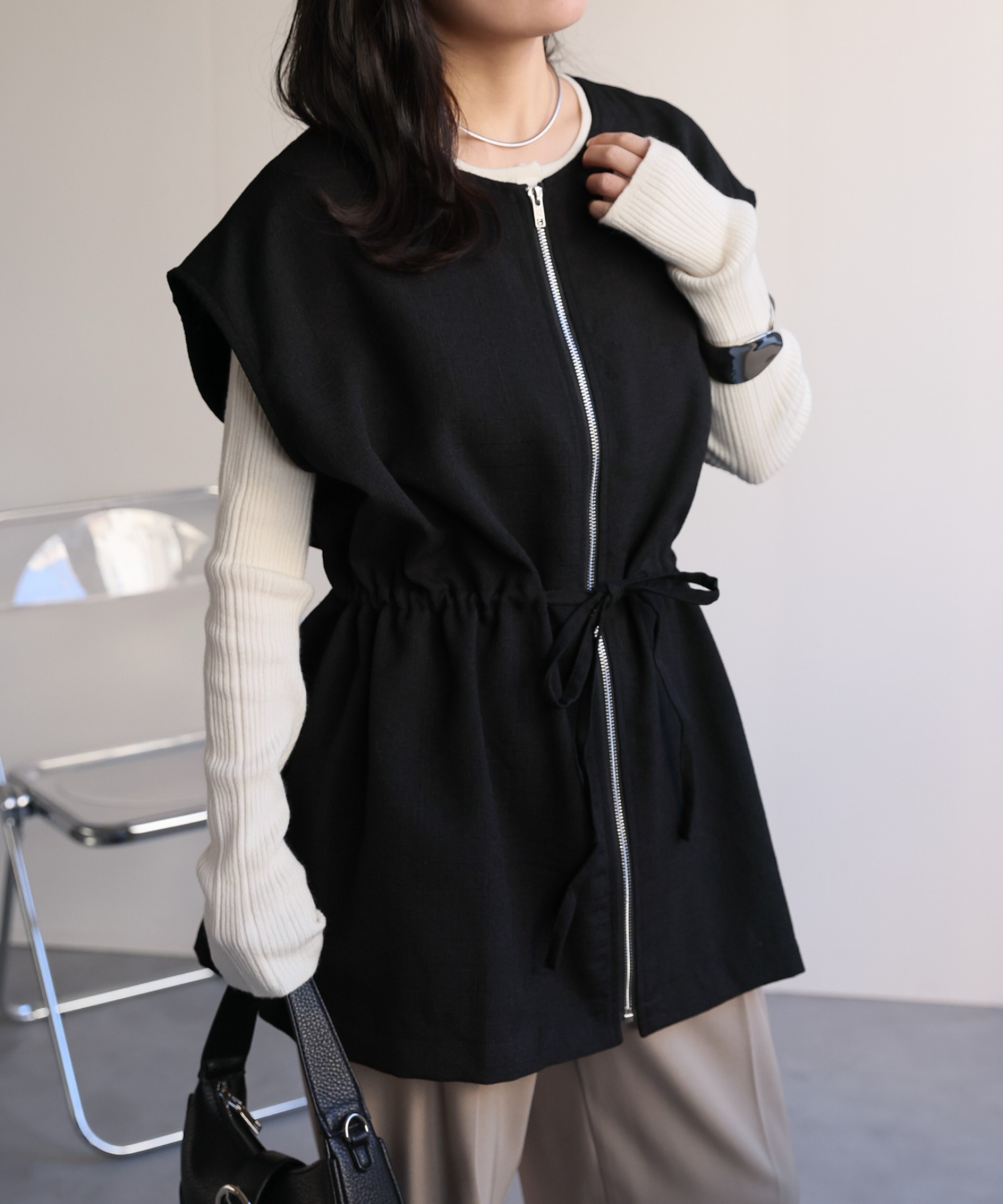 model：156cm 着用サイズ：FREE