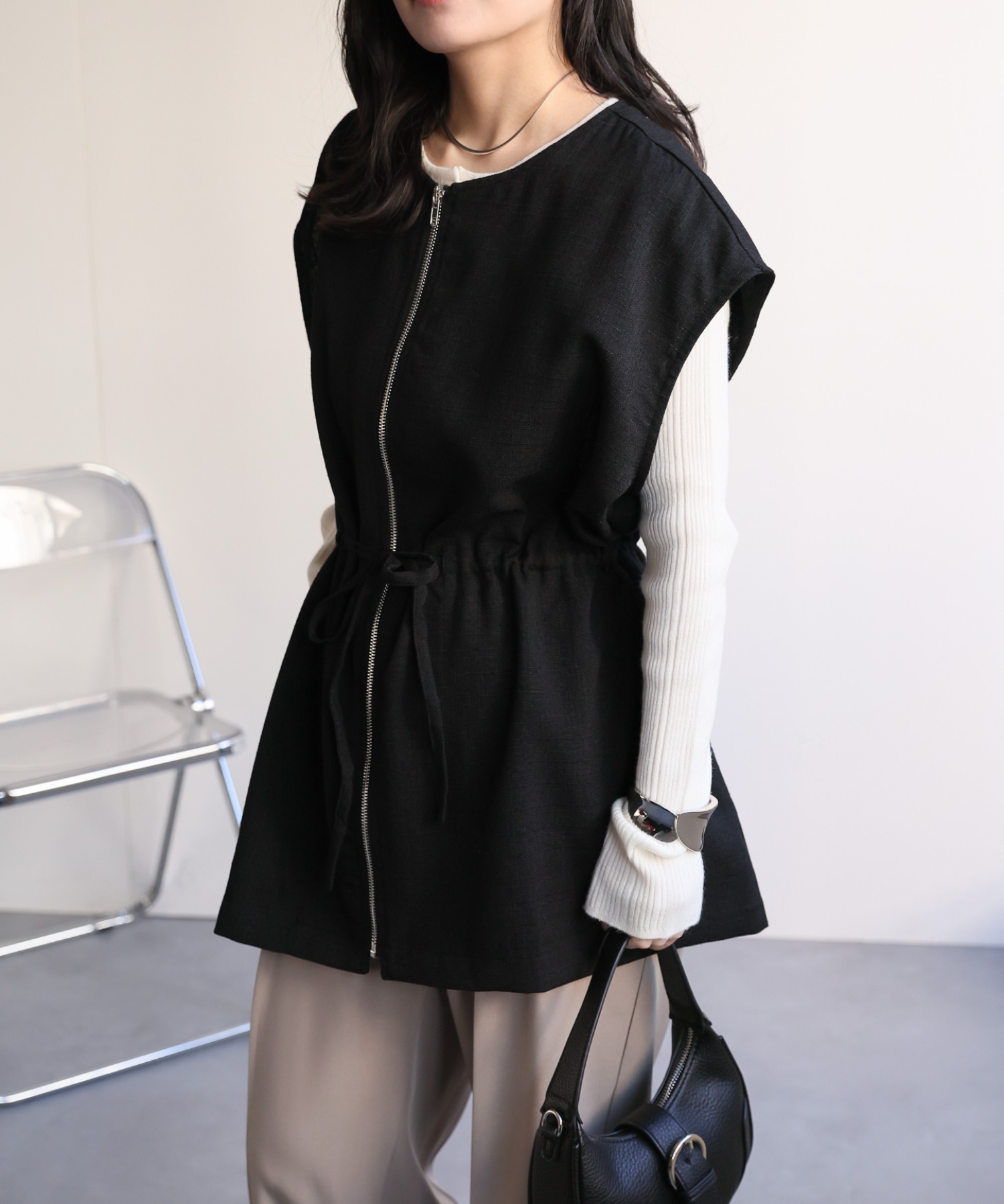model：156cm 着用サイズ：FREE