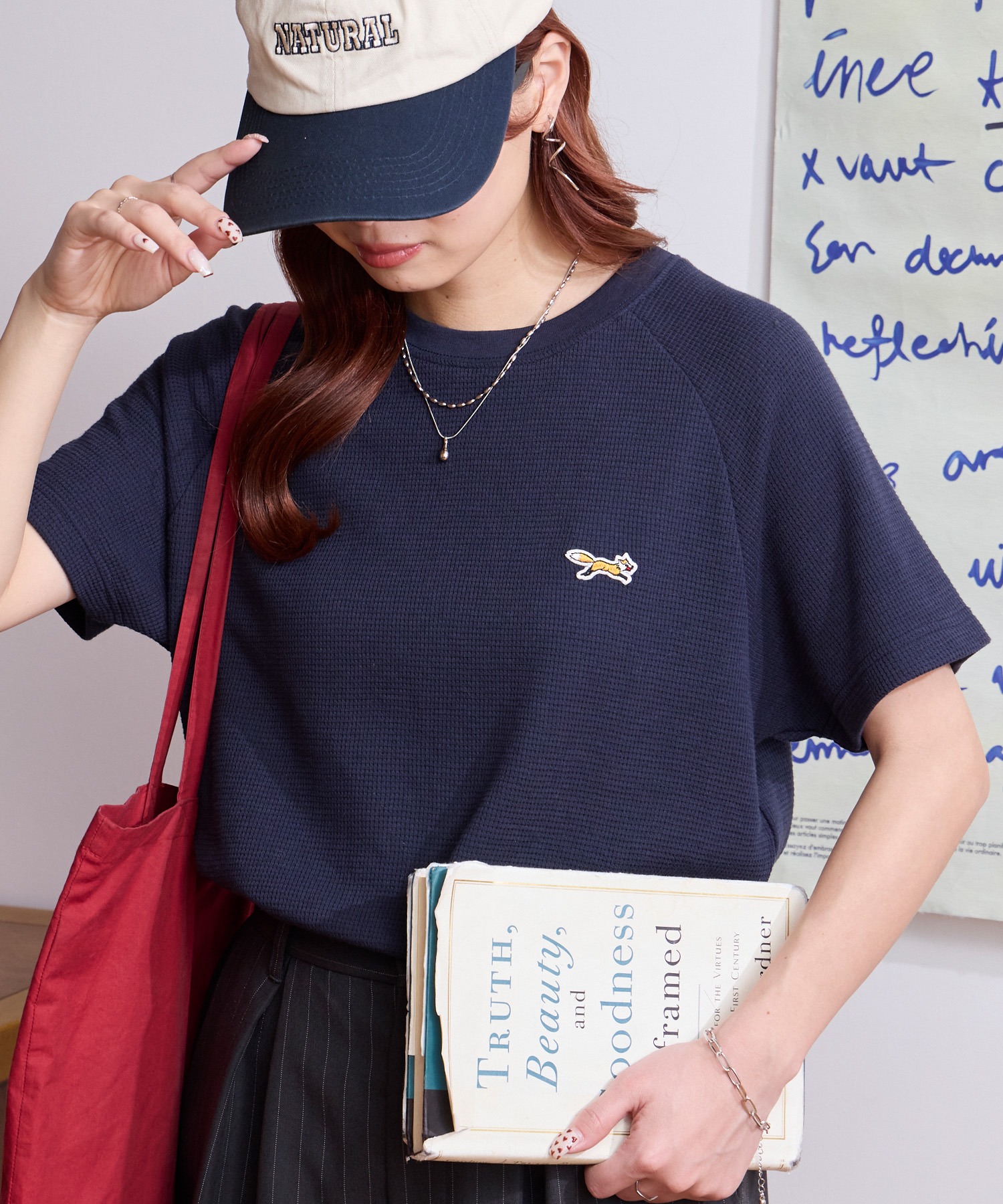 PENNEYS/ペニーズ 別注 THE FOX ワンポイント刺繍 ラグランスリーブ