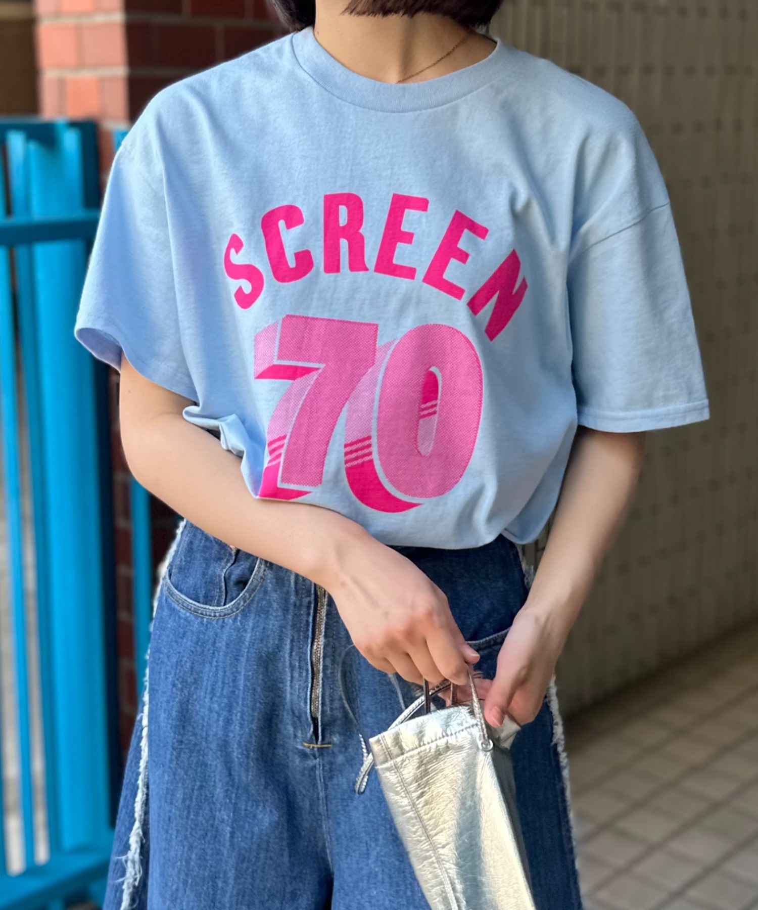 ライトブルー
model:154cm 着用サイズ:Mサイズ