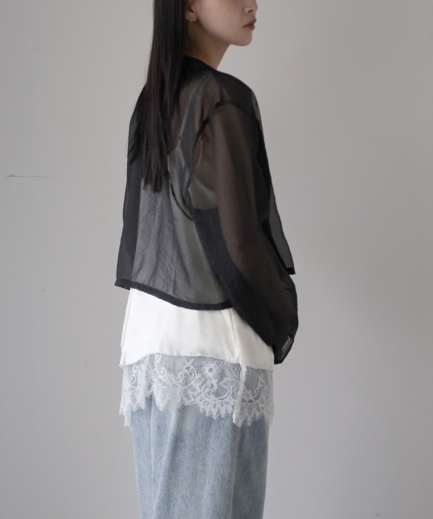 model：164cm. 着用サイズ：FREE