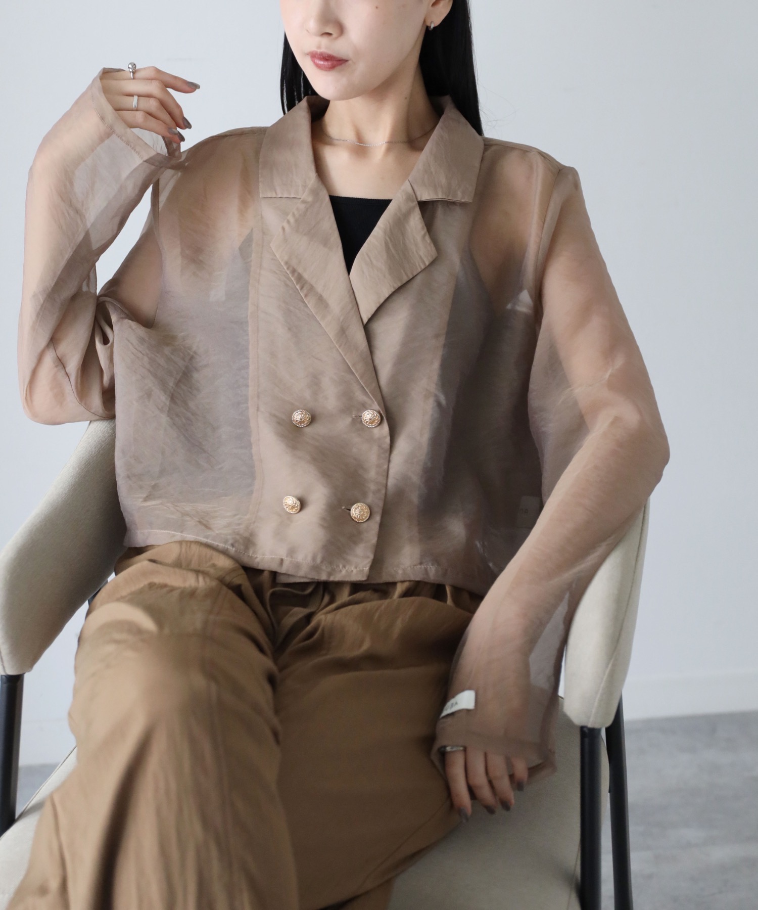 model：164cm. 着用サイズ：FREE
