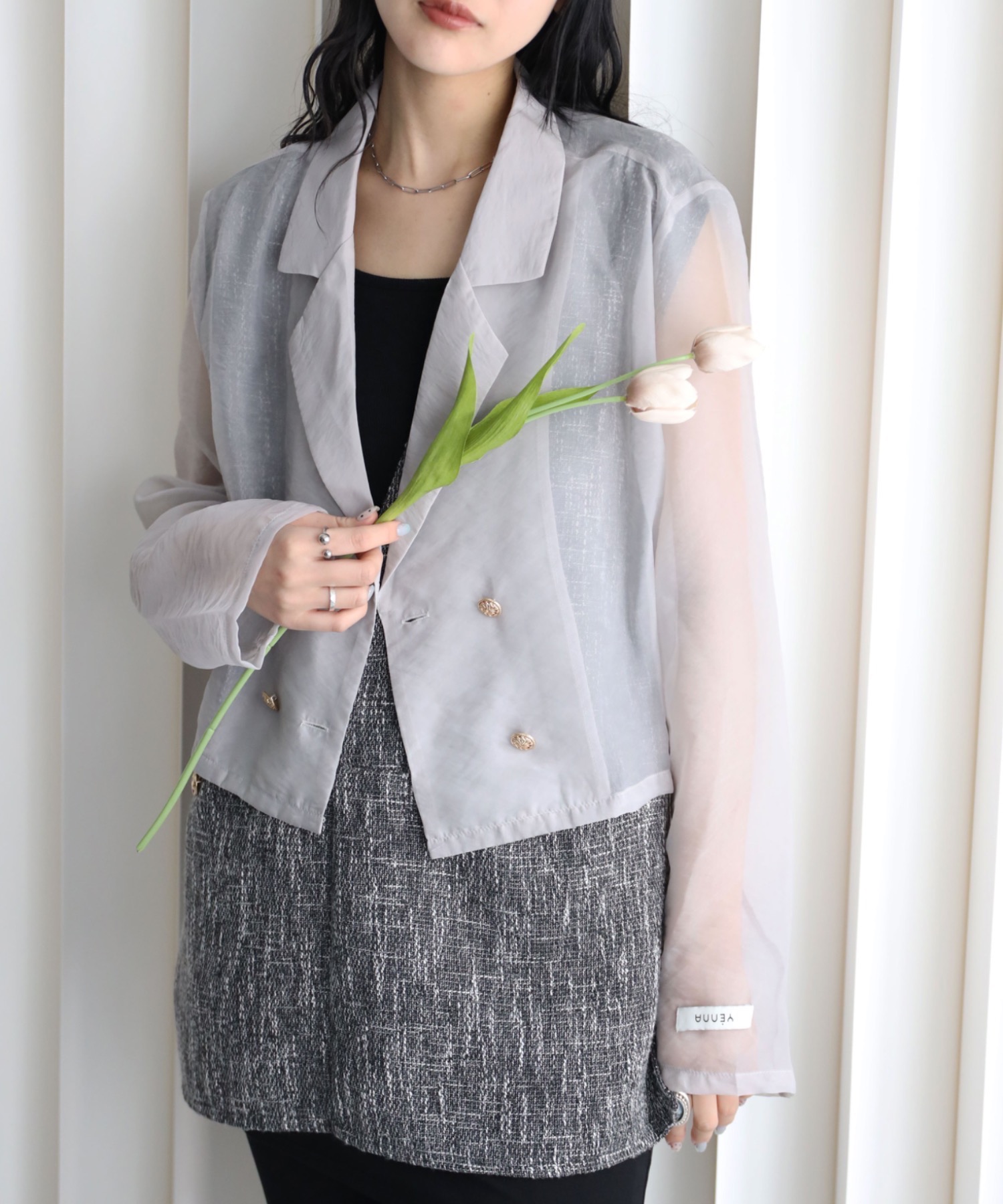 model：164cm. 着用サイズ：FREE