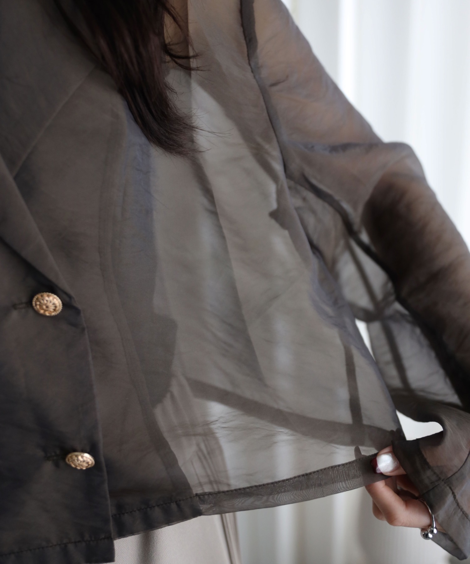 model：164cm. 着用サイズ：FREE