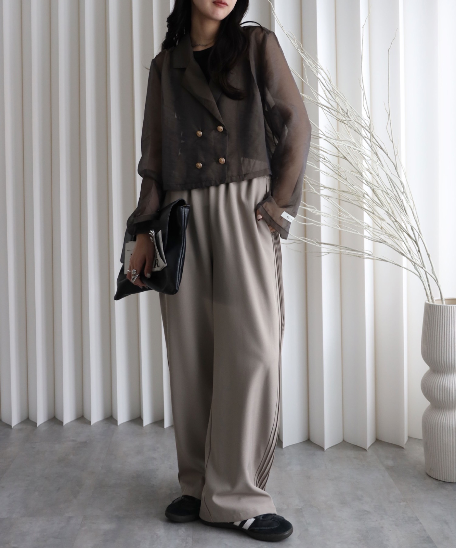 model：164cm. 着用サイズ：FREE
